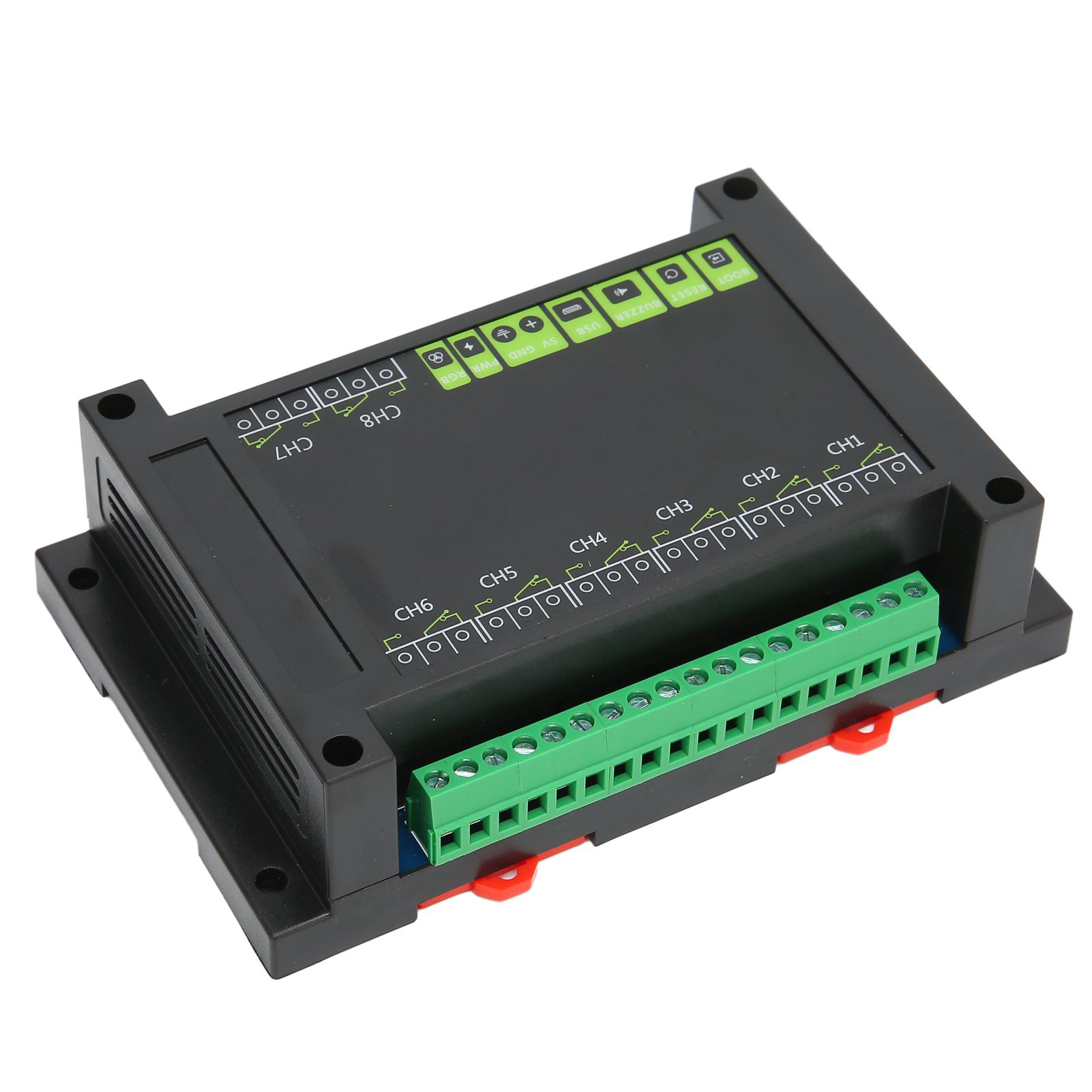 8-kanal-relaismodul Mit Stromisolierung, Optokoppler, Usb-anschluss Und Boot-pin. Pico-relaismodul Für Raspberry Pi Pico.