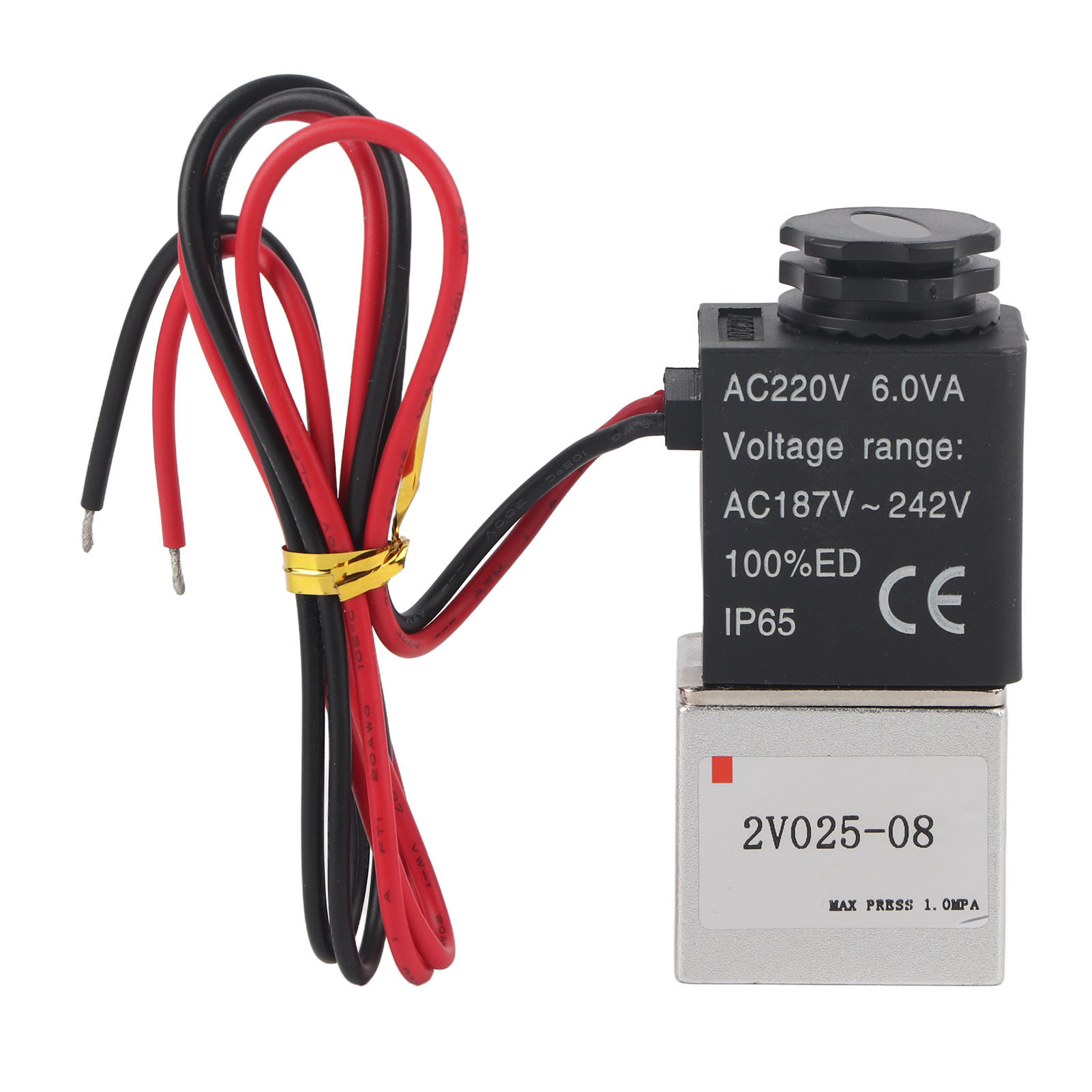 2-wege-magnetventil Aus Stromlos Geschlossener Aluminiumlegierung, G1/4 Zoll, 2v025-08ac220v
