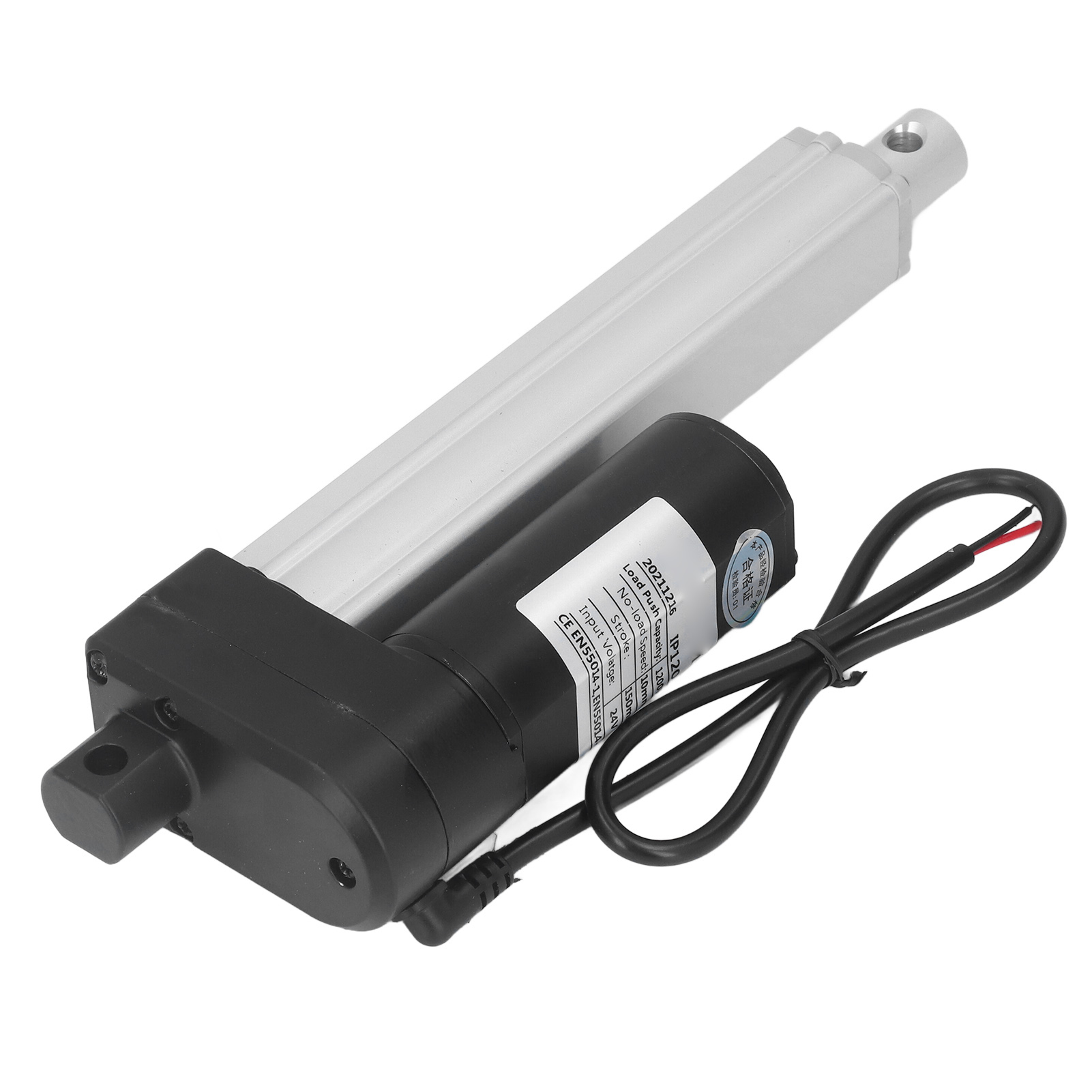 Miniatur-gleichstrom-elektroantrieb, 1200 N Hochgeschwindigkeits-linearmotor, 8 Mm Öffnung, Stifttyp, 150 Mm / 5,9 Zoll