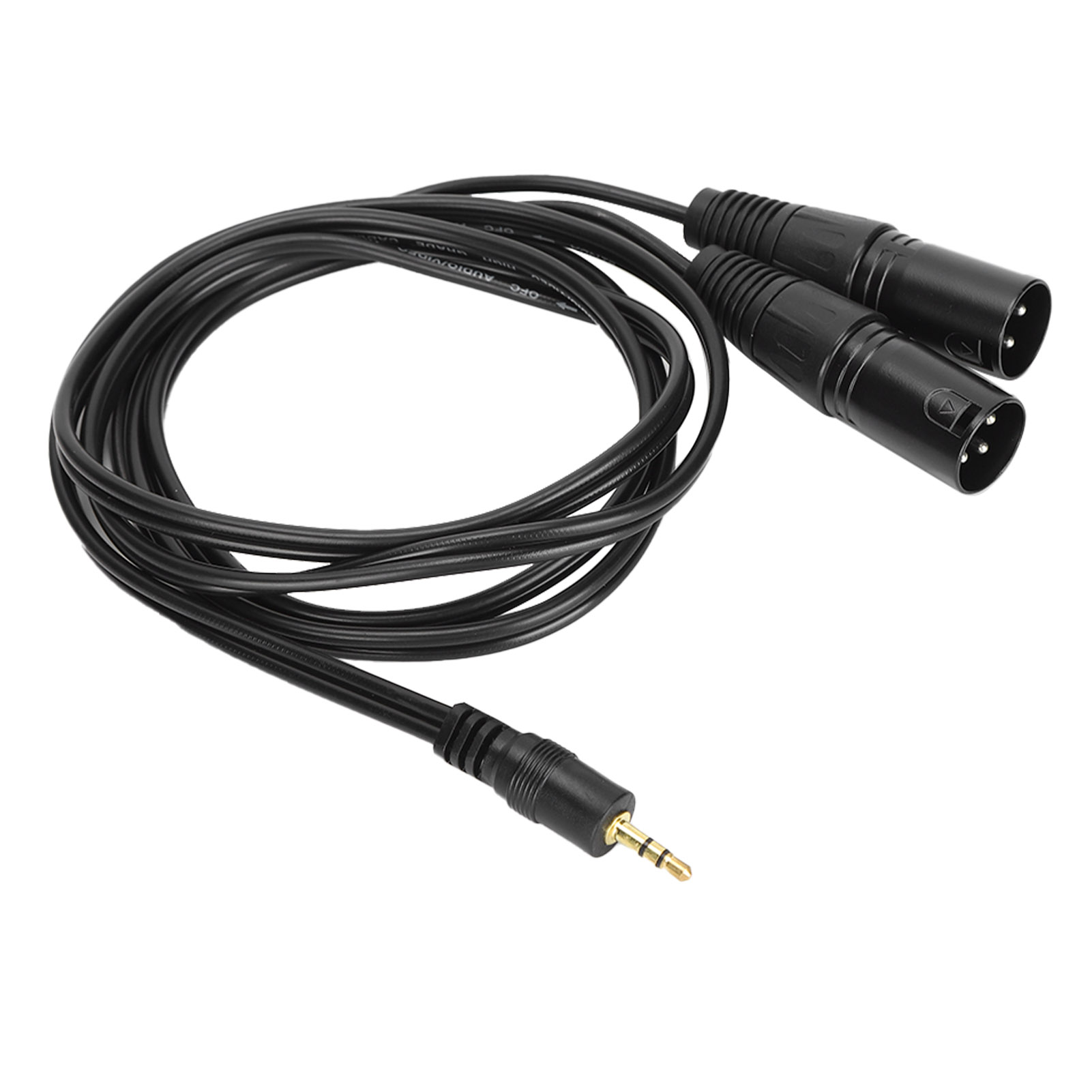 Jorindo Asymmetrisches Y-splitterkabel, Zwei Xlr-stecker Auf 3,5-mm-klinkenstecker (1/8 Zoll), Sauerstofffreies Kupfer