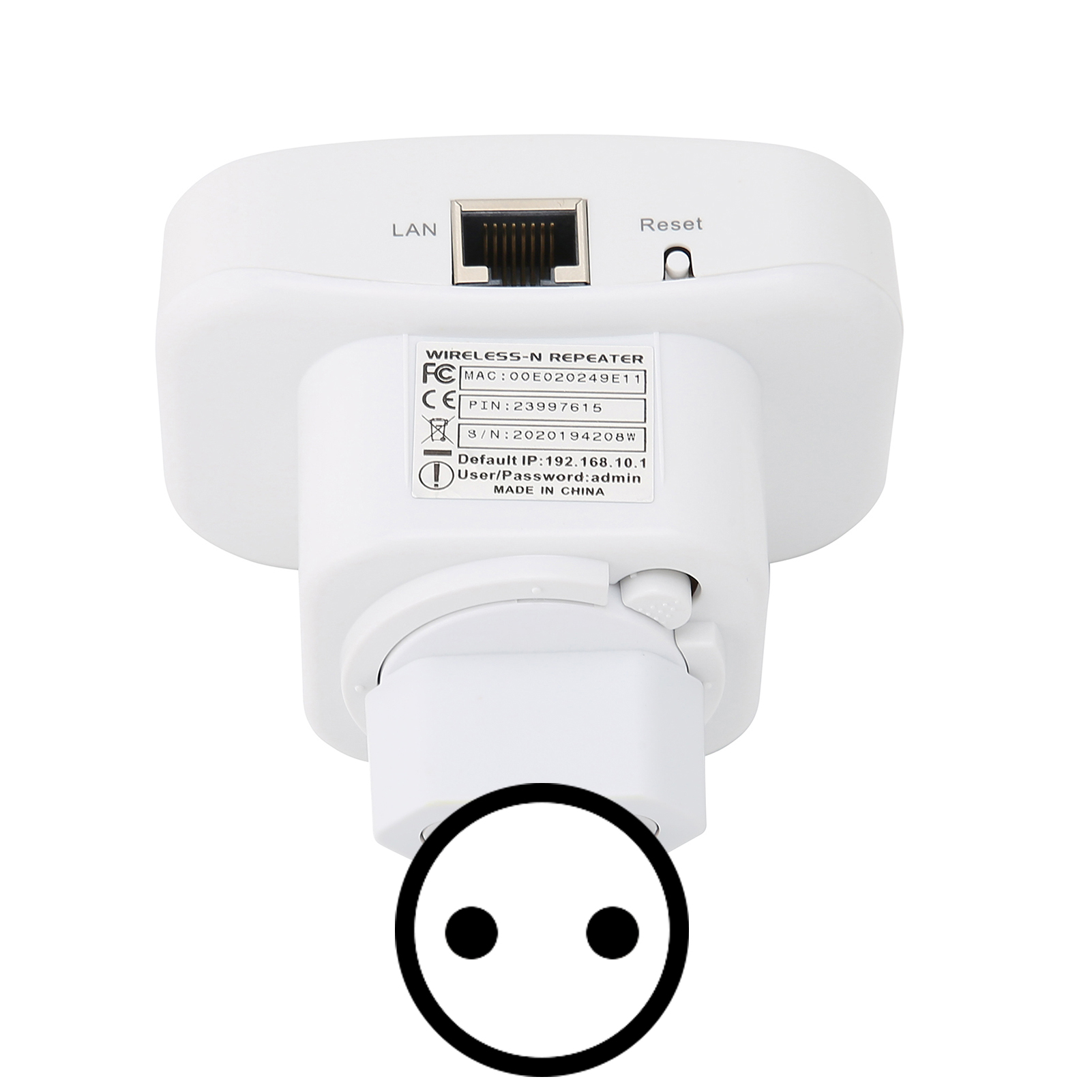 Hochgeschwindigkeits-, Stabiler, Sofort Einsatzbereiter, Tragbarer Und Kompakter Wlan-repeater, 100-240v Wlan-signalverstärker (europäischer Stecker).
