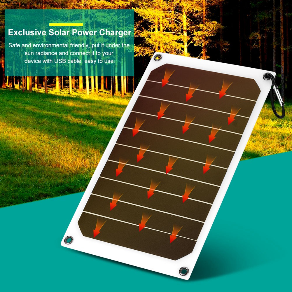 10-w-wasserdichtes, Tragbares Solarladegerät (ip64) Für Den Außeneinsatz, 5-v-usb-ausgang