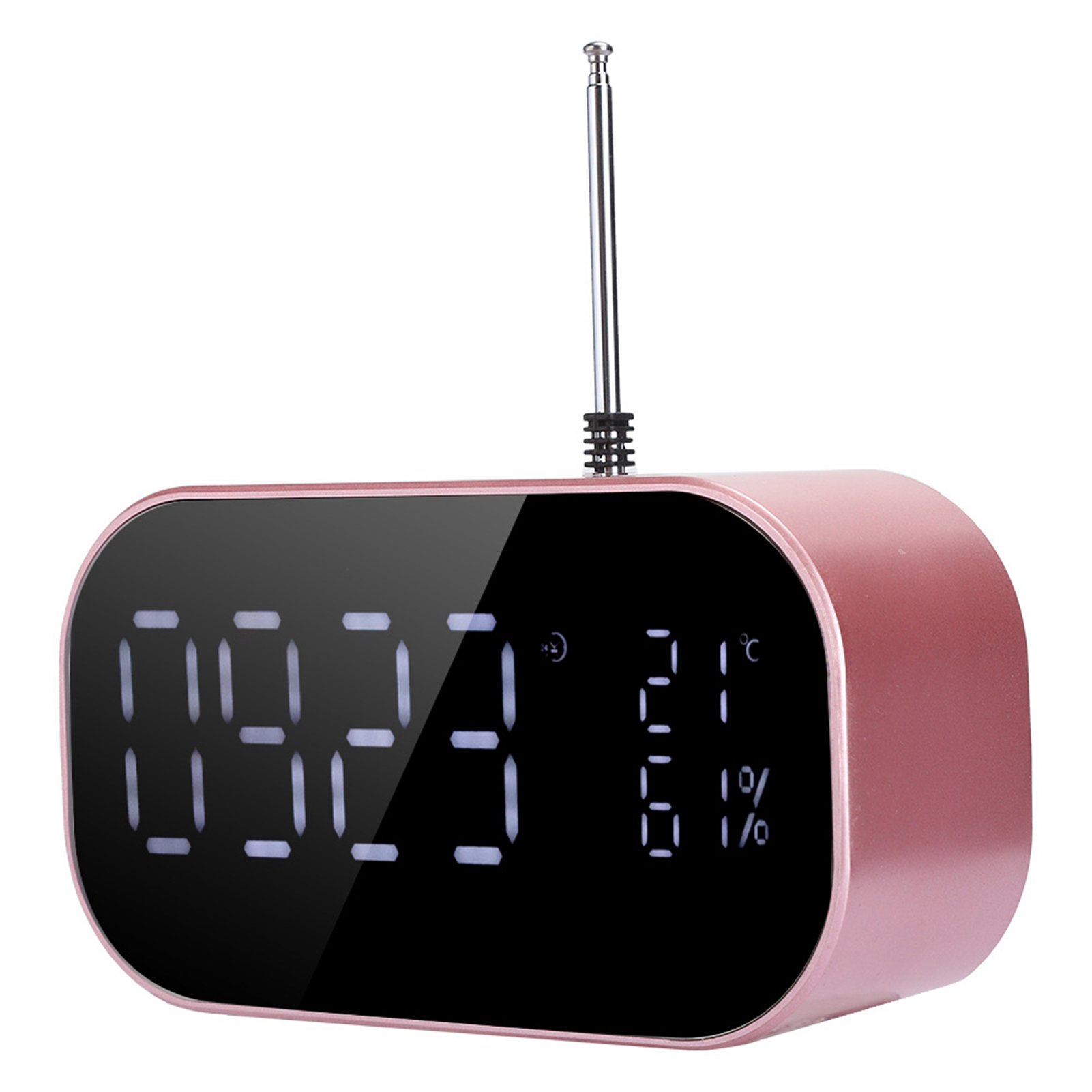 Innovativer S2 Nachttischlautsprecher Mit Lcd-bildschirm Und Metallgehäuse, Bluetooth, Wecker Und Tiefem Bass.