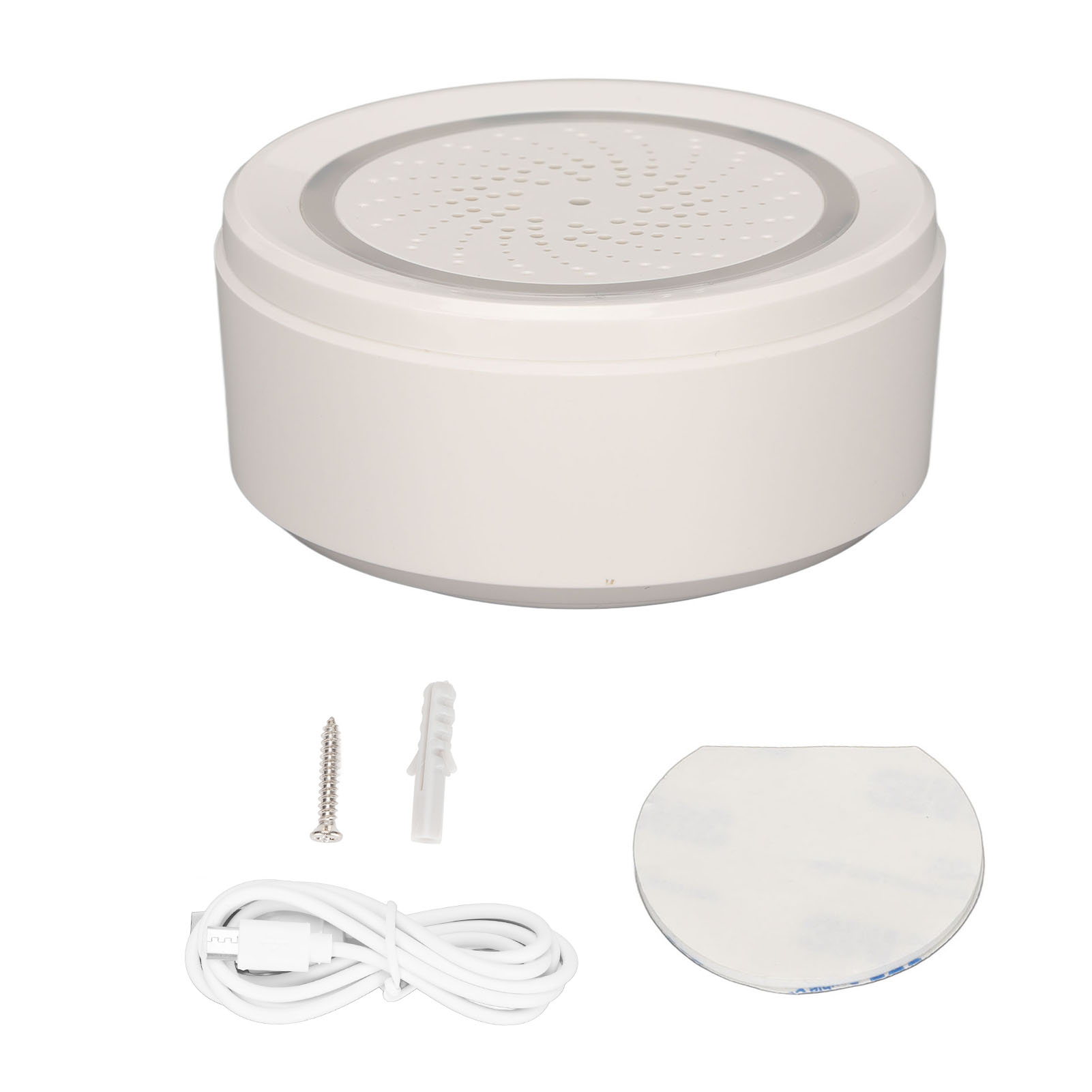 90-db-funksirene Mit Akustischem Und Optischem Signal, 2,4-ghz-wlan, Intelligenter Diebstahlalarm Für Das Tuya Smart Home. Kompatibel Mit Tuya-systemen.