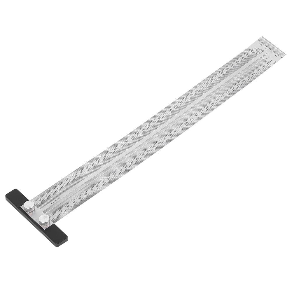 Winkelmesser Aus Edelstahl – Messwerkzeug Für Schreiner Und Tischler – Winkelmesser Aus Edelstahl – 400 Mm