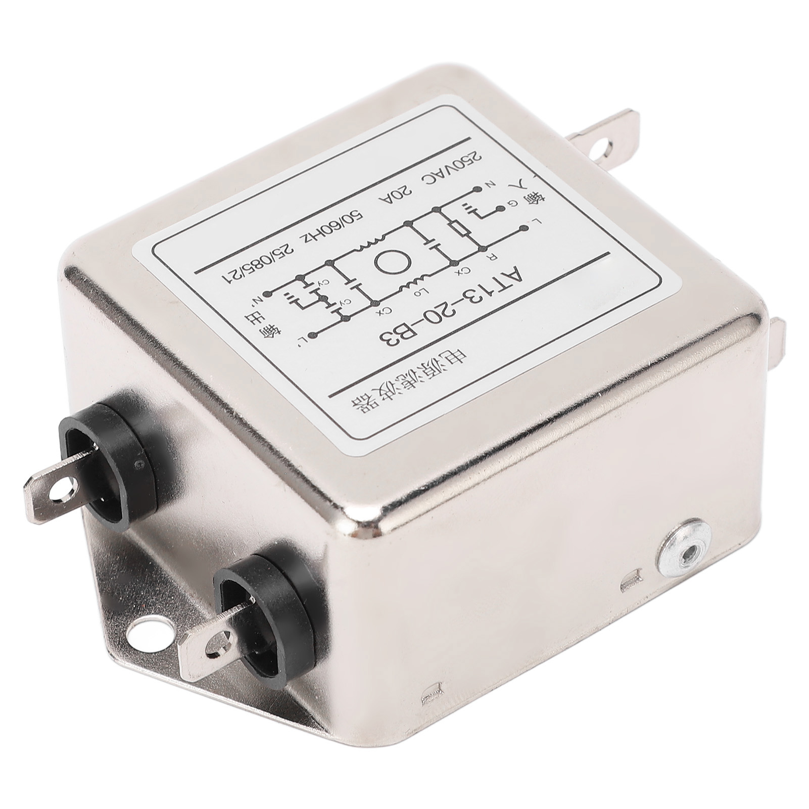 Kompakter Emi-filter, Oxidationsbeständig, Einfache Verdrahtung, Elektromagnetischer Interferenzfilter 20 A Ac 250 V