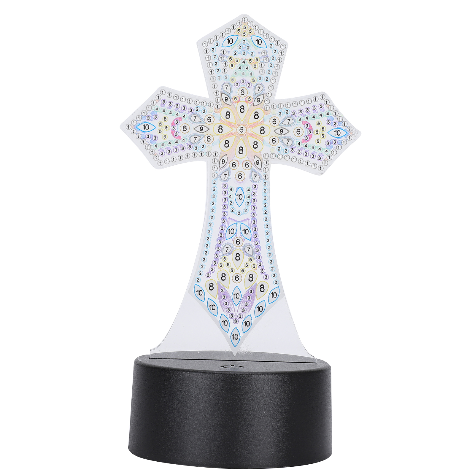 7-farbiges Usb-led-nachtlicht, Diy-acryl-diamantmalerei-lampe, Heimdekoration (dp03)