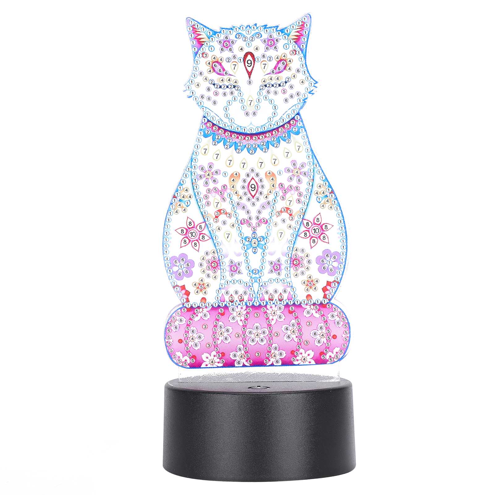 3d-led-nachtlicht Mit Touch-steuerung Für Acryl-diamantmalerei, Farbwechsel, Usb-anschluss, Diy-geschenkidee, Heimdekoration