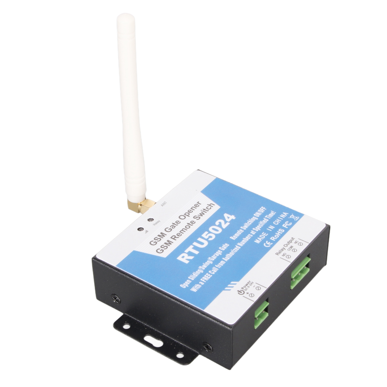 Gsm-fernbedienung Für Tore, Ein/aus-funktion, Steuerung Per Sms Und Kostenlose Anrufe, Metallgehäuse Rtu5024, Zutrittskontrollsystem Für 850-, 900-, 1800- Und 1900-mhz-netze