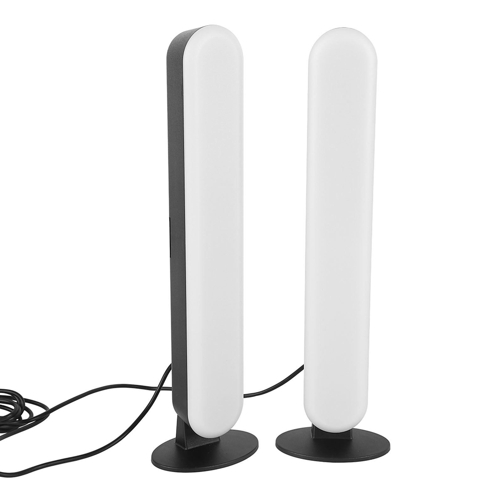 Dimmbare Rgb-led-lichtleiste Mit Bluetooth-fernbedienung, Stimmungsvoller Schreibtischbeleuchtung Und Integriertem Akku