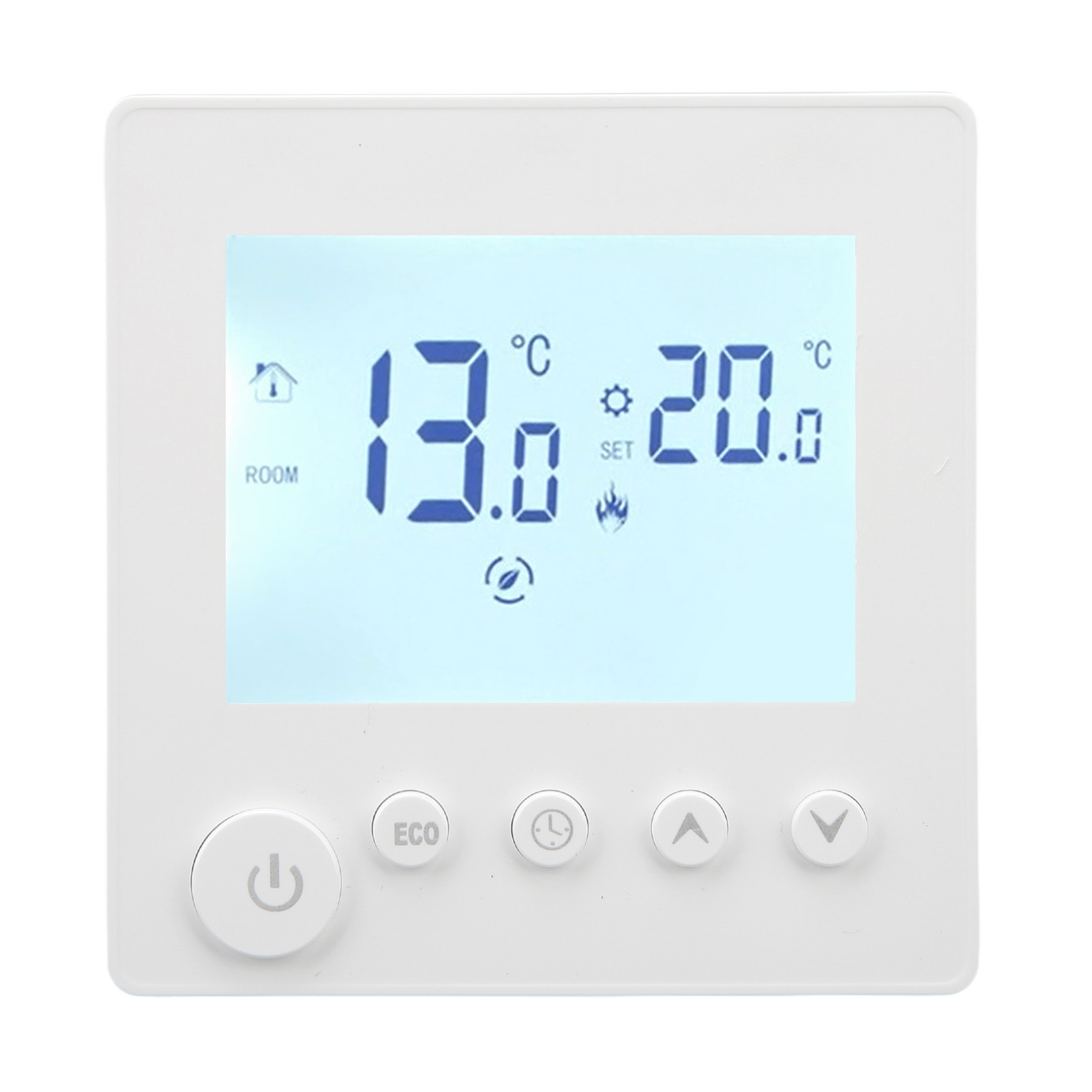 Digitales Thermostat Mit Lcd-display, Programmierbarem Timer, Temperaturregler, 90–240 V Wechselstromnetzteil Für 16-a-elektroheizung, 3 Meter Langes Fühlerkabel