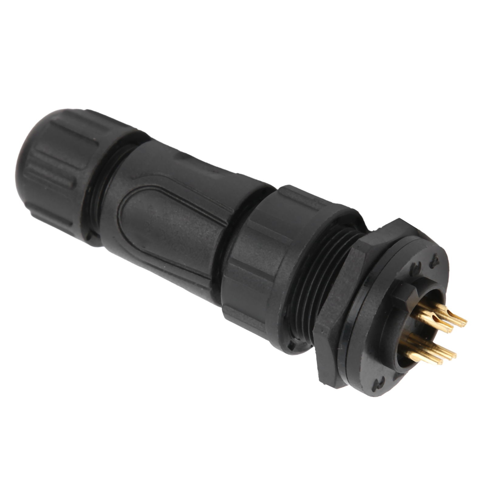 Wasserdichter 4-poliger Kabelverbinder Mit Schraubverriegelung, 10 A 125 V Elektrische Verdrahtungszubehör