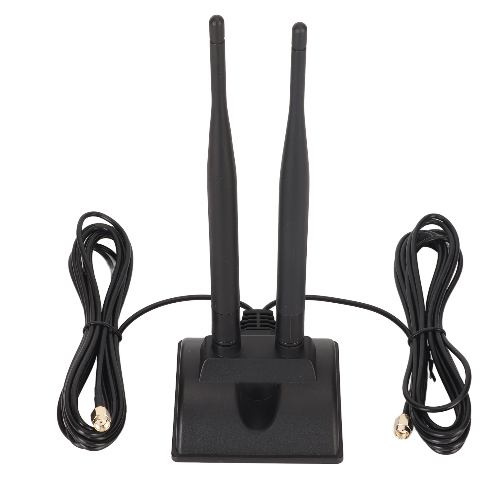 Duale Wlan-antenne (2,4 Ghz / 5 Ghz / 5,8 Ghz), Hohe Verstärkung (6 Dbi), Einstellbarer Winkel, Magnetfuß, Rp-sma-stecker Für Router