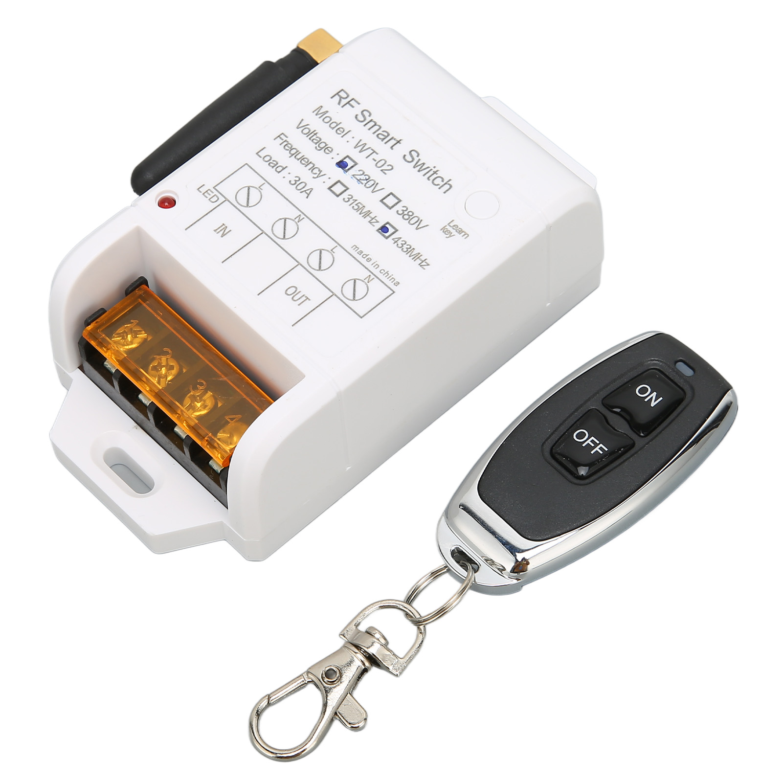 433 Mhz Rf 30 A Funkrelais, Transceiver Für Led-beleuchtung Und 2200 V Garagentore