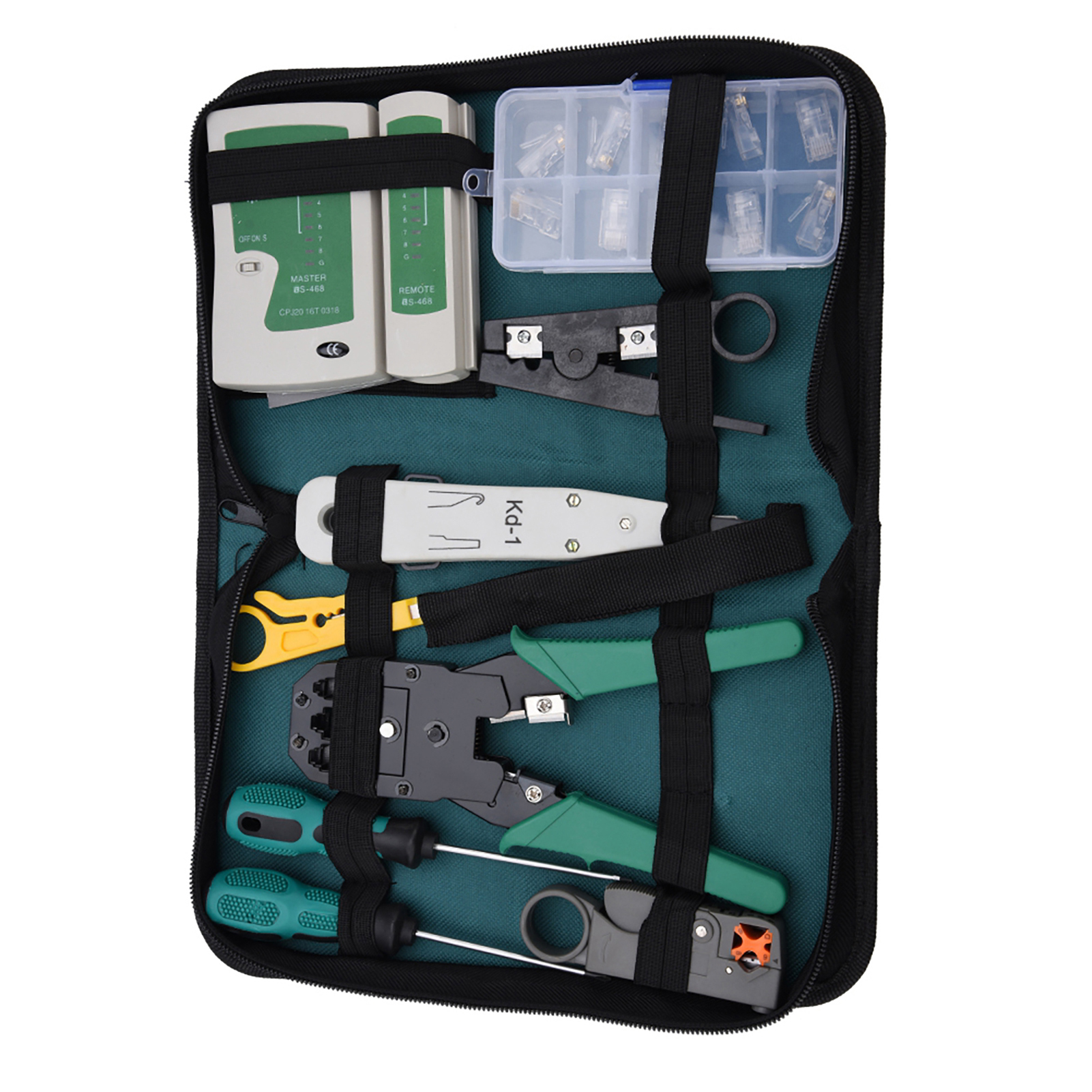 Lan-netzwerk-service-toolkit, Kabeltester-kit, 11-teiliges Kombi-kit Für Rj11 Und Rj45