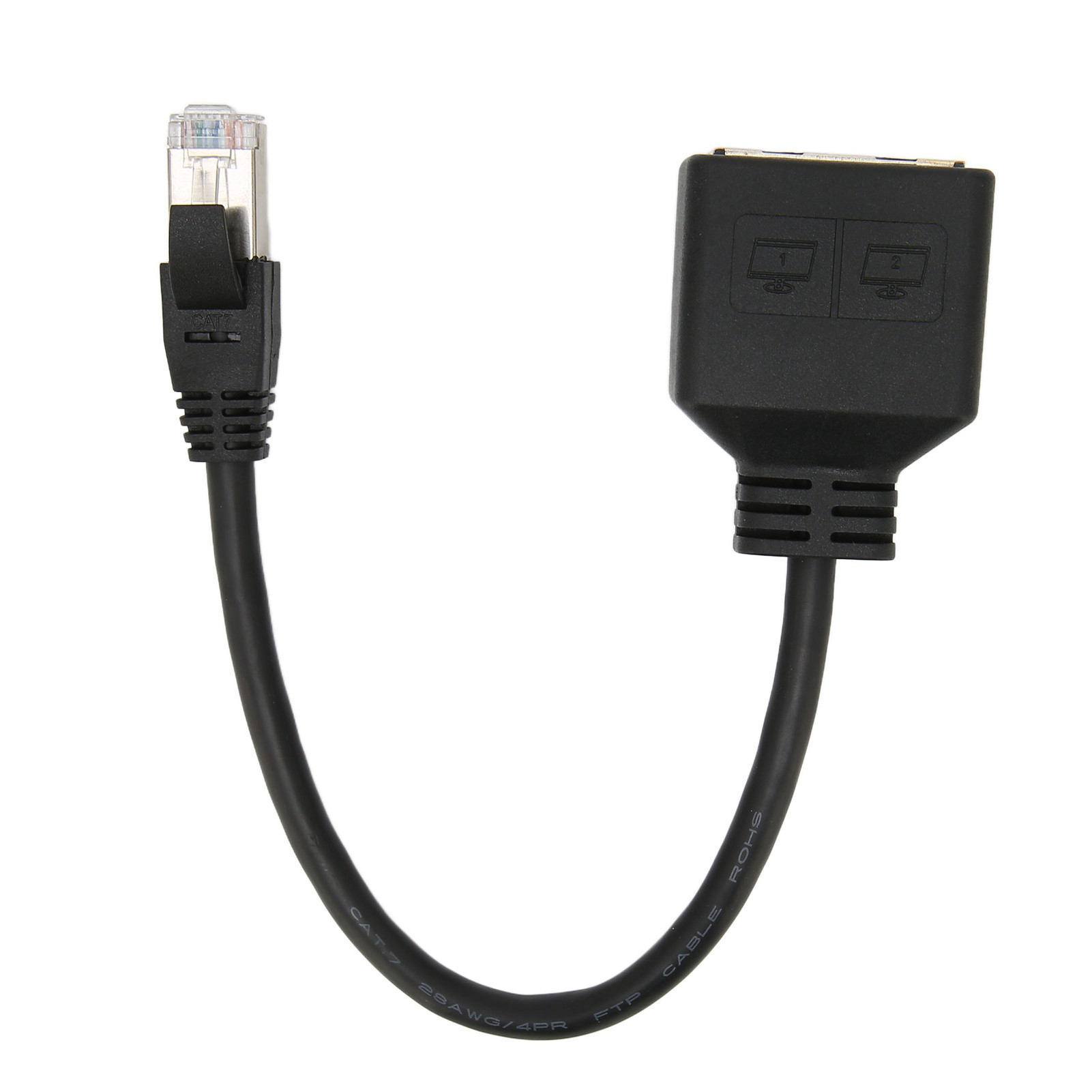 Rj45 Ethernet-adapter, 1 Port Auf 2 Port Erweiterung, Übertragungssplitter Für Cat7-netzwerke.