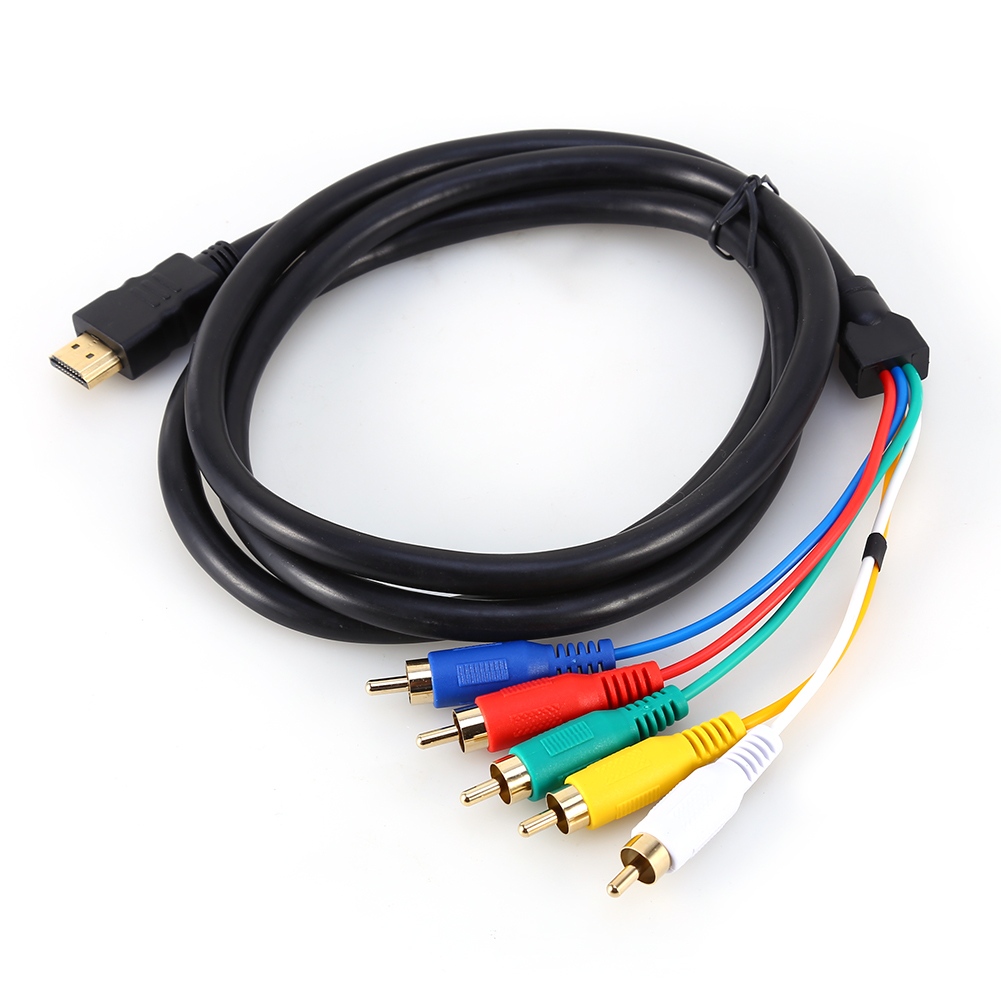 Hdmi-stecker Auf 3 Rca Av Hd 1080p Audio/video-konverter-adapterkabel (0,5 M / 5 Ft)