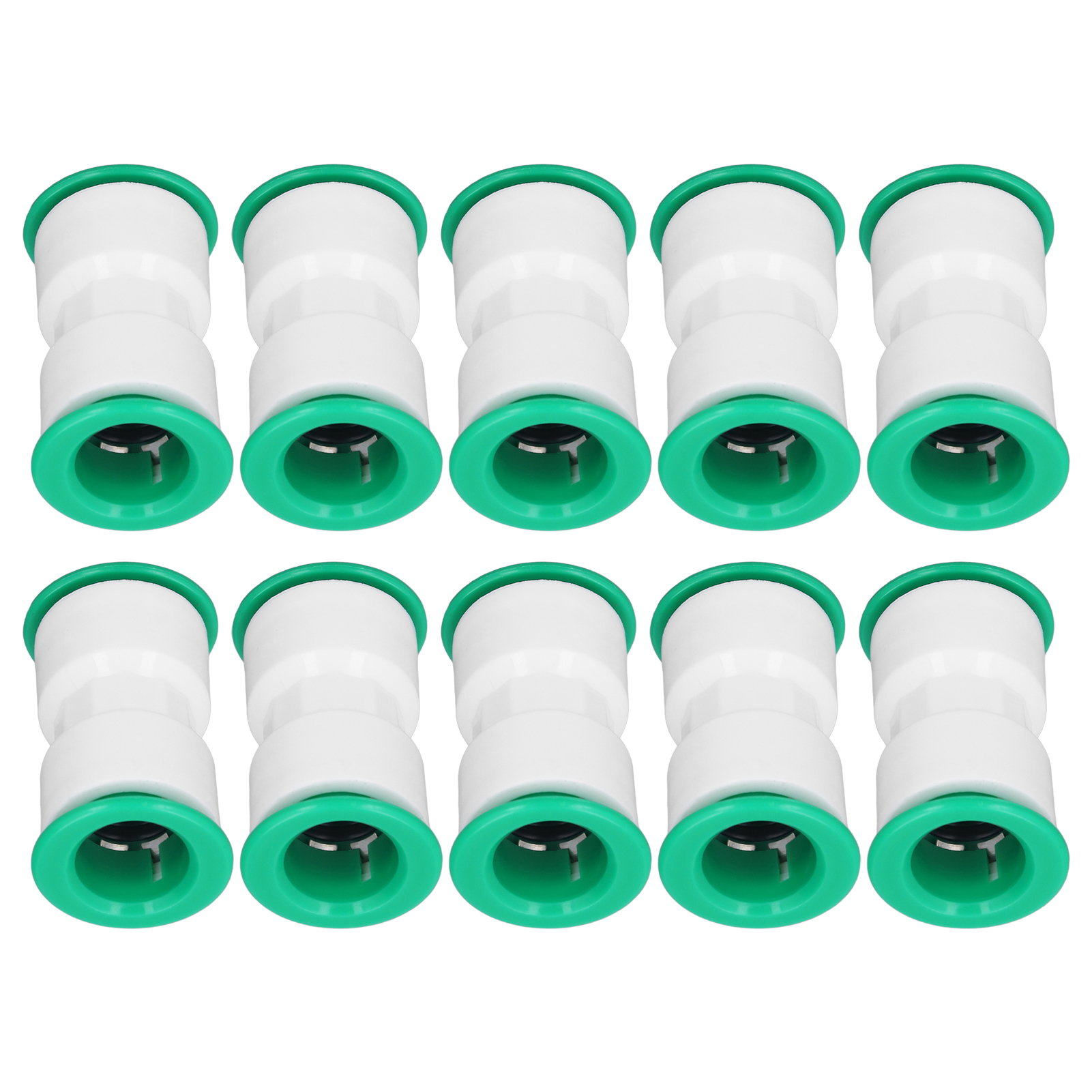 Packung Mit 10 Schnellverbindern Für Wasserreiniger, Gerade Ausführung, 25 Mm.
