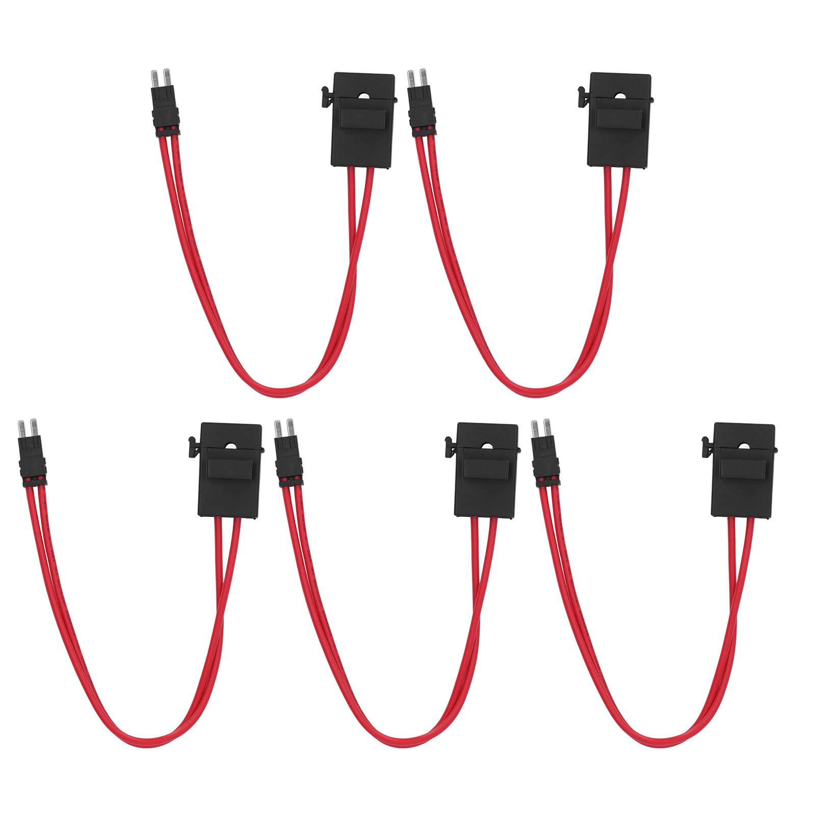 5er-pack Kfz-sicherungshalter, Mini-verlängerungskabel Für Hohe Beanspruchung, Atm 20a 16awg Mit 5 Sicherungen, Acm, 9,1 Mm Lange Füße