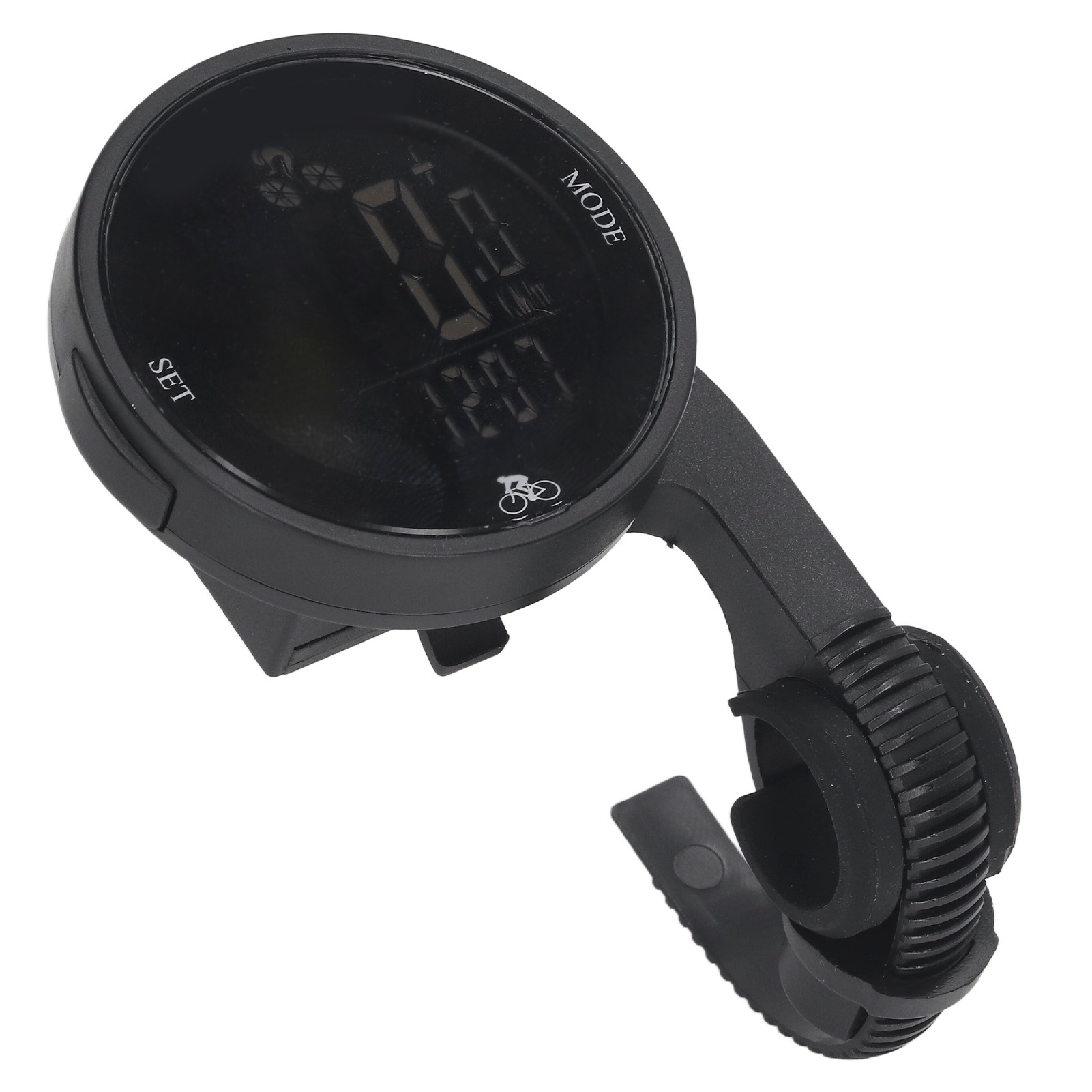 Kabelloser Fahrradcomputer Mit Schrittfrequenzsensor, Großem Led-display Mit Hintergrundbeleuchtung Und Integriertem Ständer.