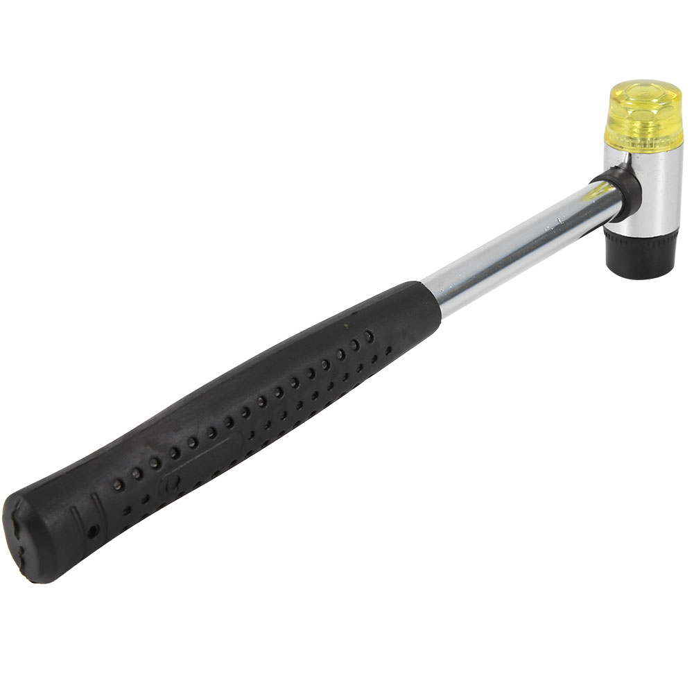 Doppelseitiger Hammer Mit Abnehmbarem Gummikopf Und Stahlgriff, Ideal Für Lederarbeiten Und Heimwerkerprojekte (25 Mm).