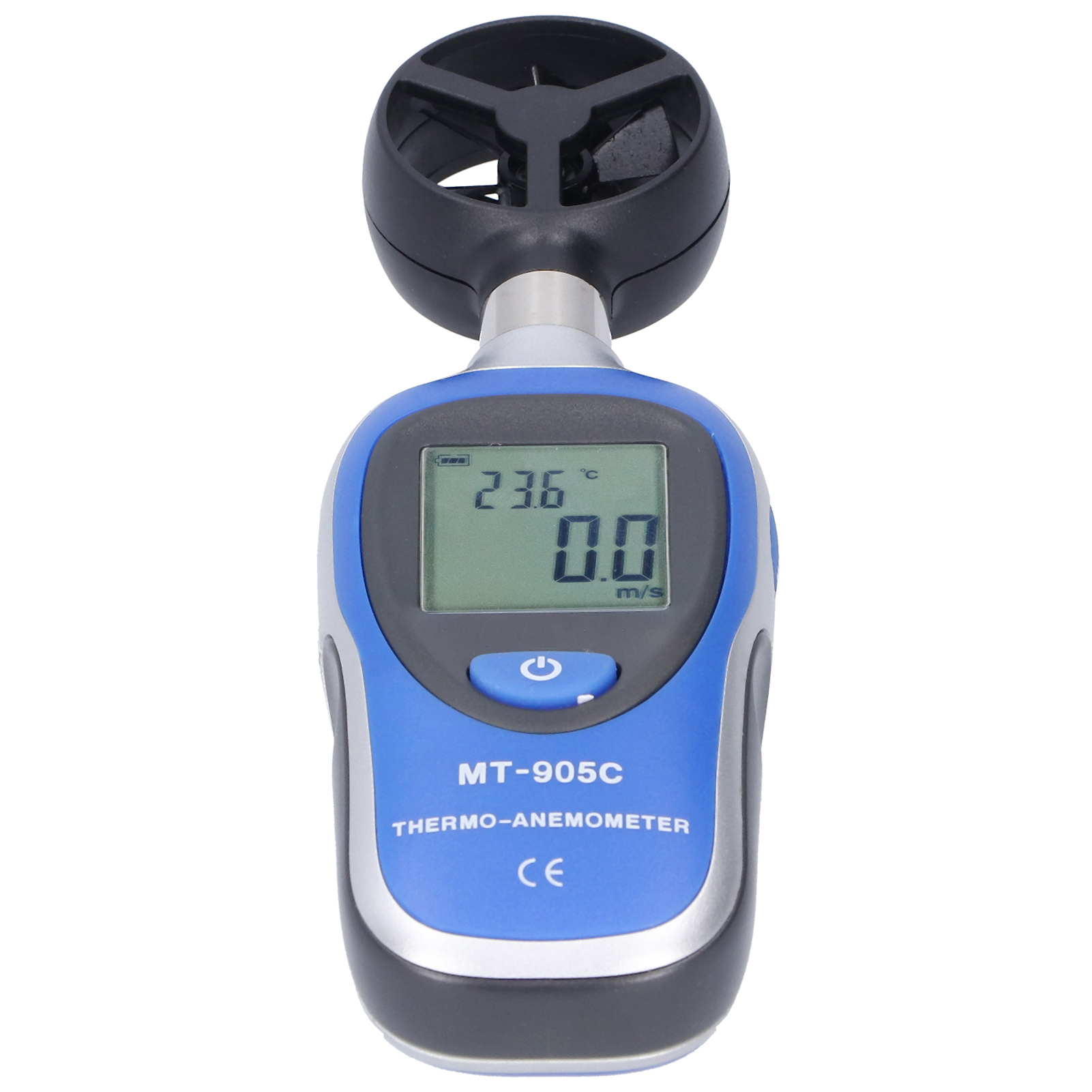Mt905c Lcd-digitalanemometer, Mini-tragbares Windgeschwindigkeitsmessgerät