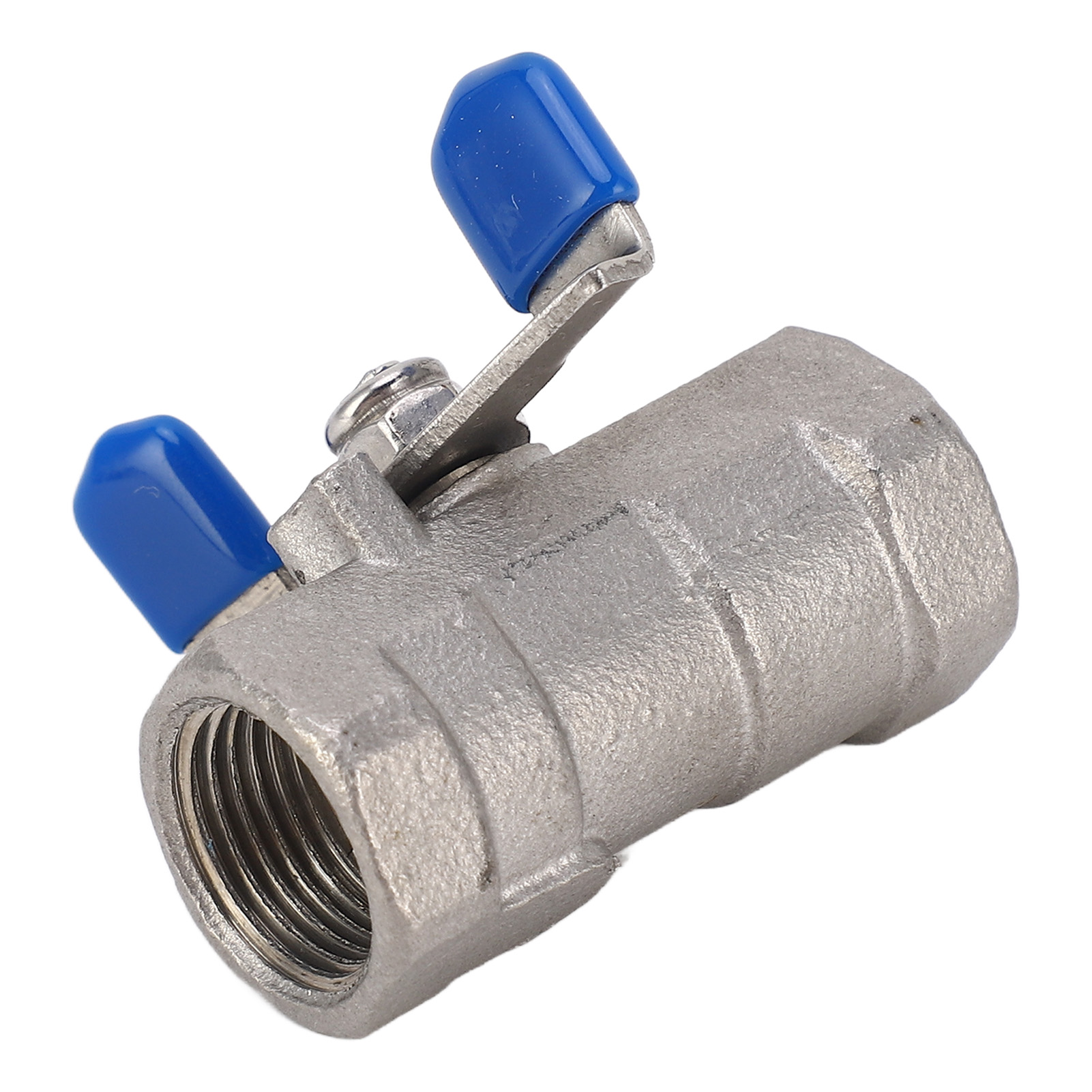 Volldurchgangs-kugelhahn Mit Absperrklappe, 3/8" Npt, Dn10 Innengewinde, 1,6 Mpa, Edelstahl, 1000 Wog