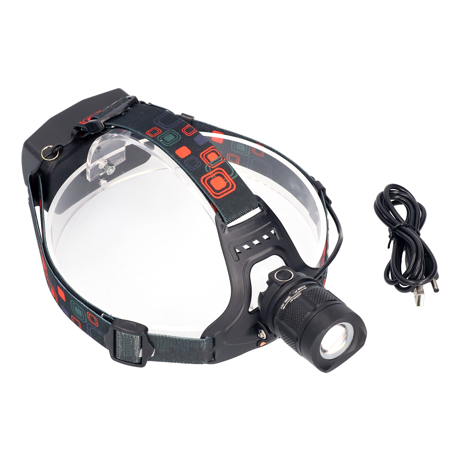 Wiederaufladbare Led-notfall-stirnlampe Über Usb, 1200 Lm, Wasserdicht, Ideal Für Camping Und Outdoor-aktivitäten.