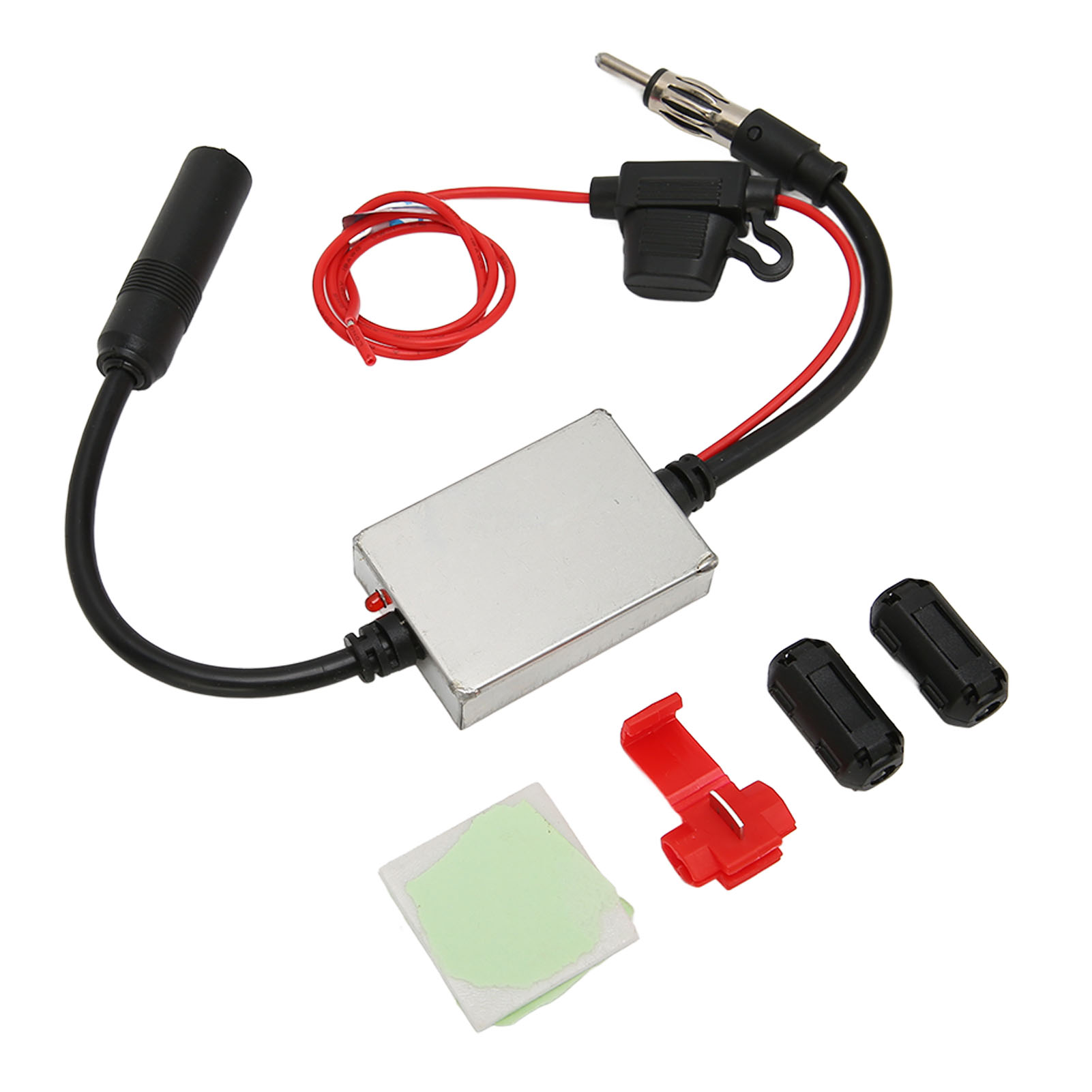 Fm-radioantennen-signalstabilisator Für Autoradios Mit 12v-stromversorgung Und Din-anschluss Für Boote, Wohnmobile, Lkws Und Suvs