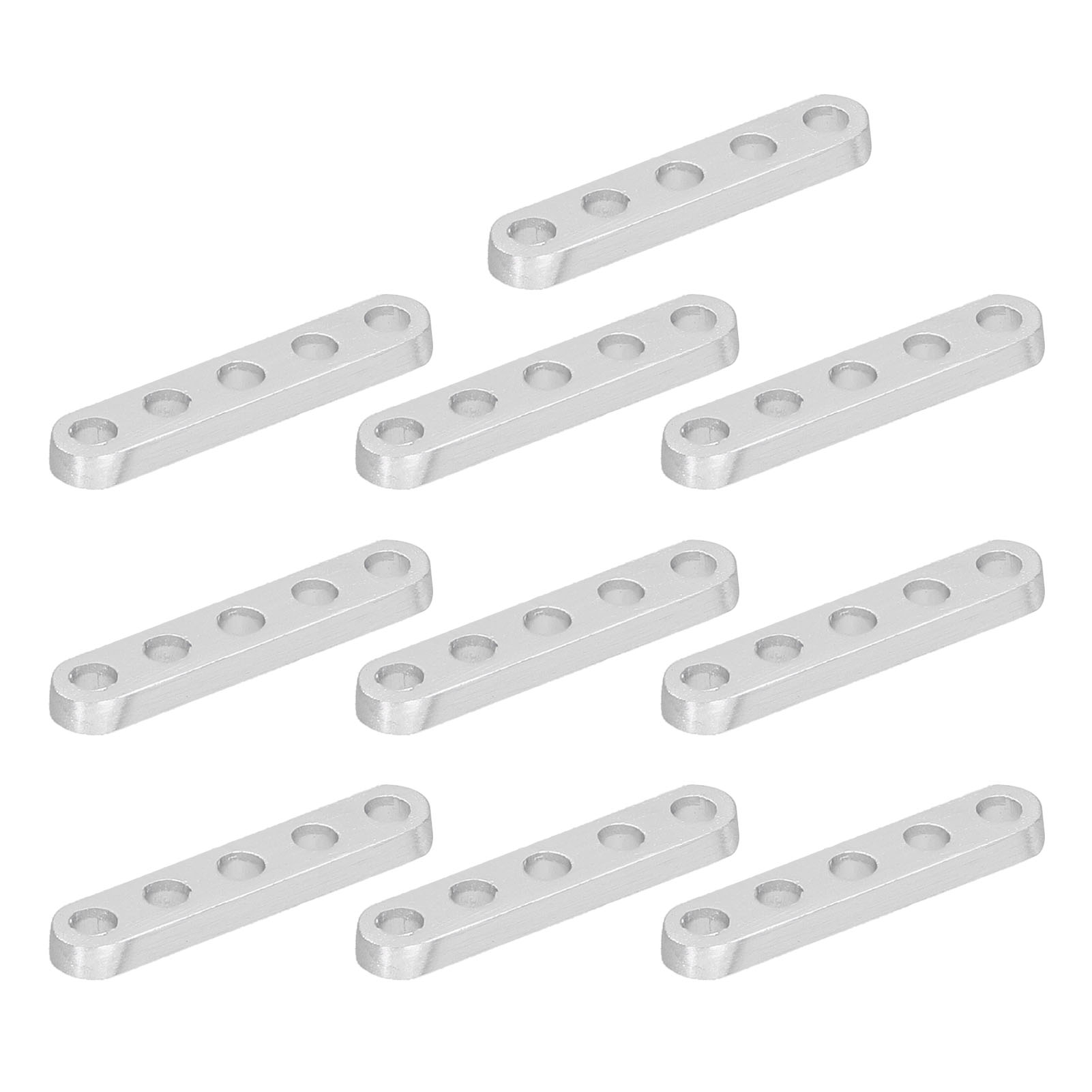 10 Flache, Gerade Aluminium-montagehalterungen 4 X 8 Mm Für Robotertechnikgeräte 3102-0005-0040
