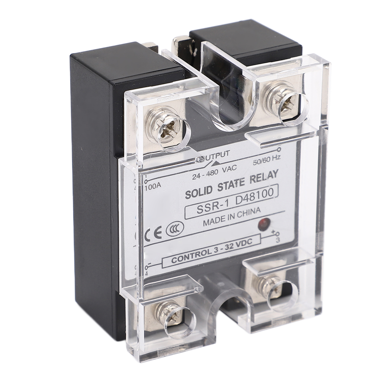 100-a-dc/ac-halbleiterrelais Mit Elektromagnetischer Störungsunterdrückung Für 24–480 V Ac-straßenbeleuchtung