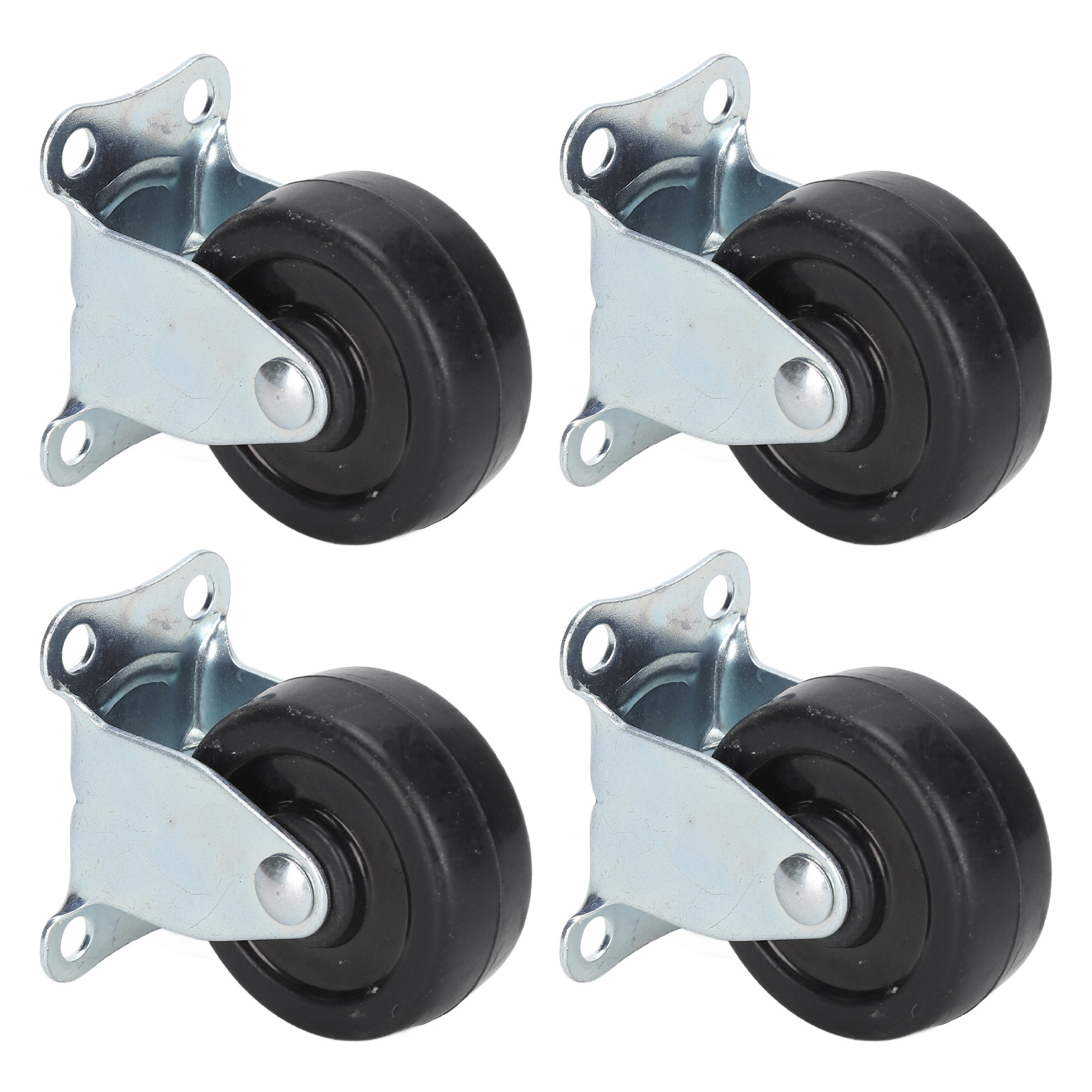 Set Aus 4 Richtungsgebundenen Gummirollen Mit Ultraleisen Lagern Für Couchtische Oder Blumenständer (5 Cm).