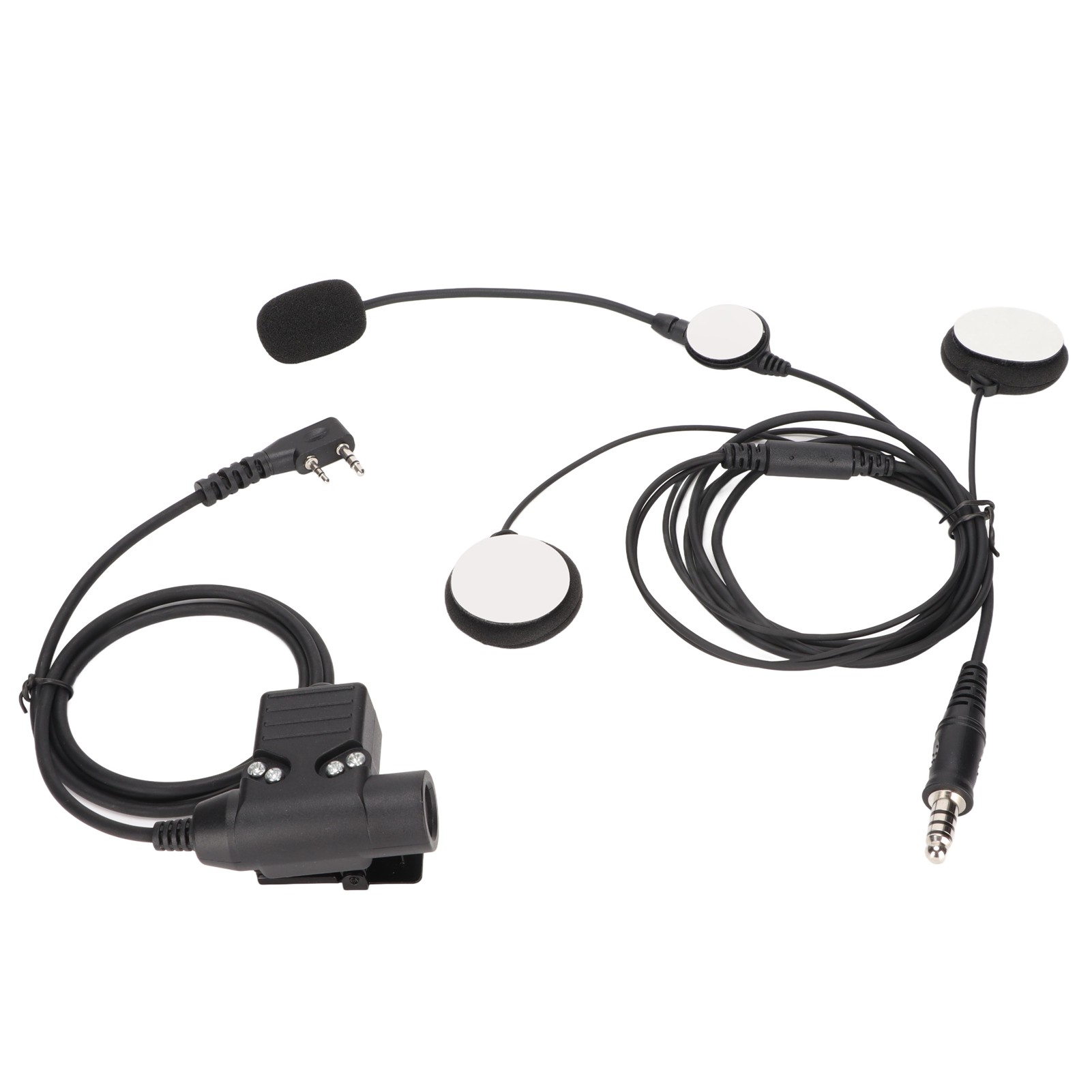 U94 Ptt 7,1-mm-stereo-motorrad-headset Mit Geräuschunterdrückung Und Clip Für Kenwood Tk3107