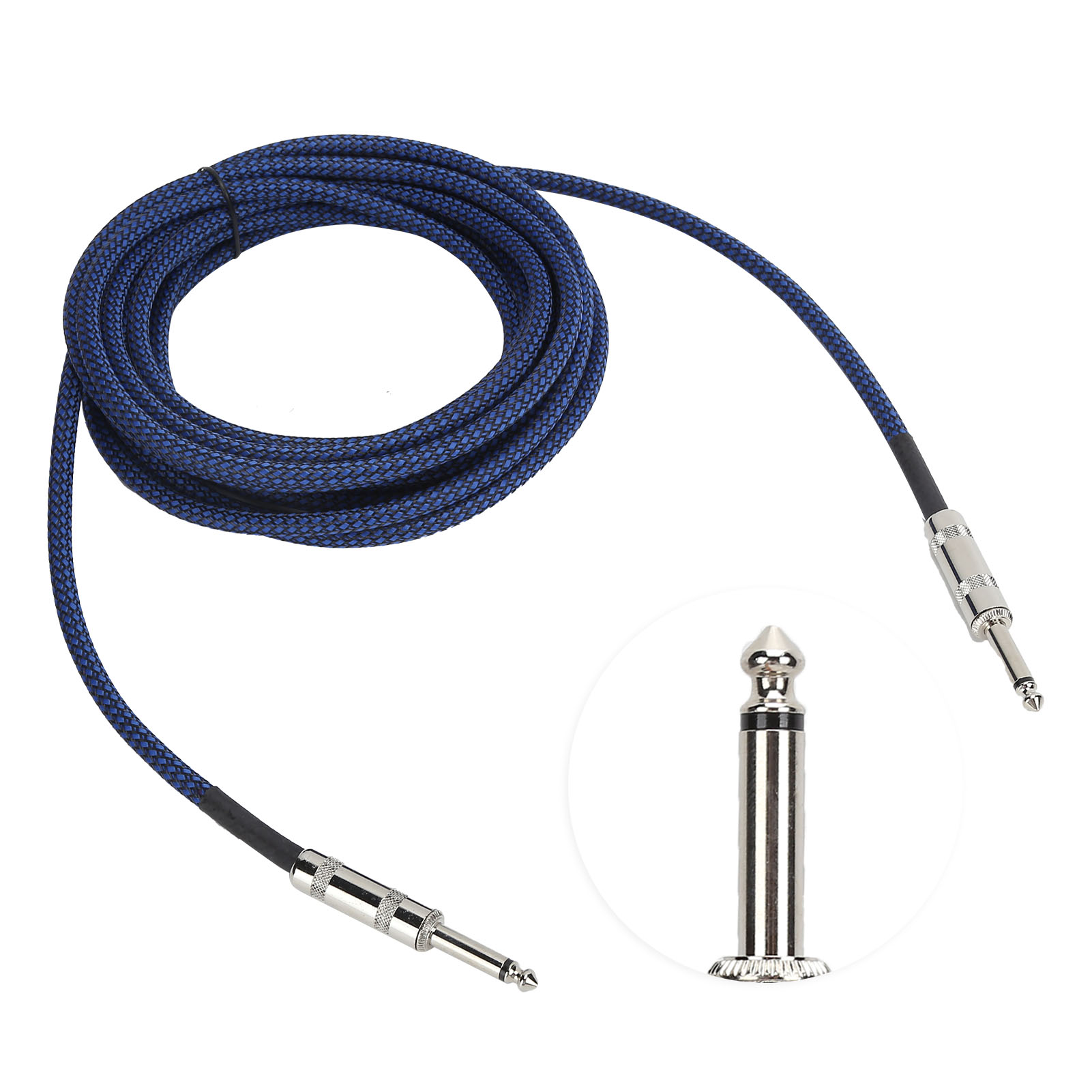 Jorindo 6,35 Mm Rauscharmes Gitarrenkabel Für Musikinstrumentenverstärker, 6,35 Mm (1/4 Zoll), 6 M / 19,7 Fuß, Jd6204