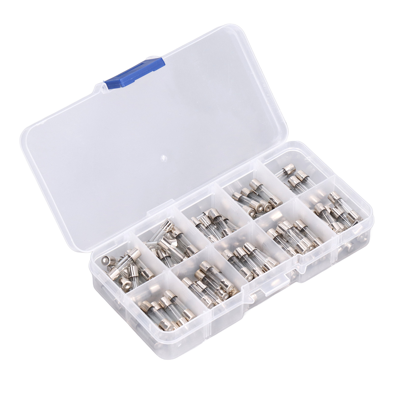 100-teiliges Glassicherungsset, 0250v, 0,2a20a, 5x20mm, Für Spielzeugautos