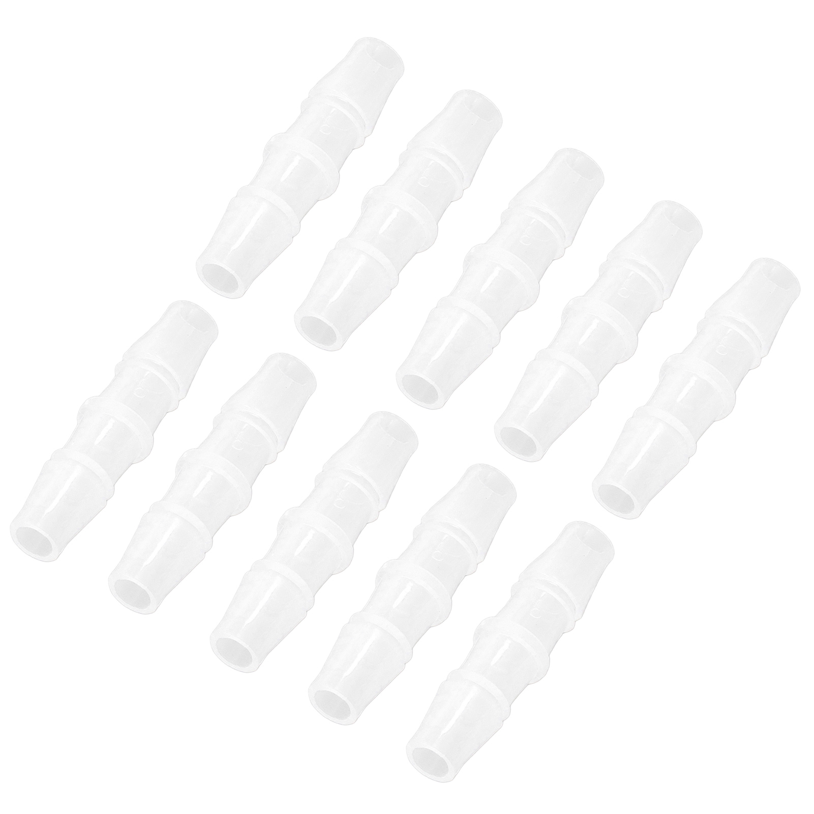 Set Mit 10 Pp-rohrverbindern, Geraden Verbindungen Mit Gleichem Durchmesser, 4,8-4,8