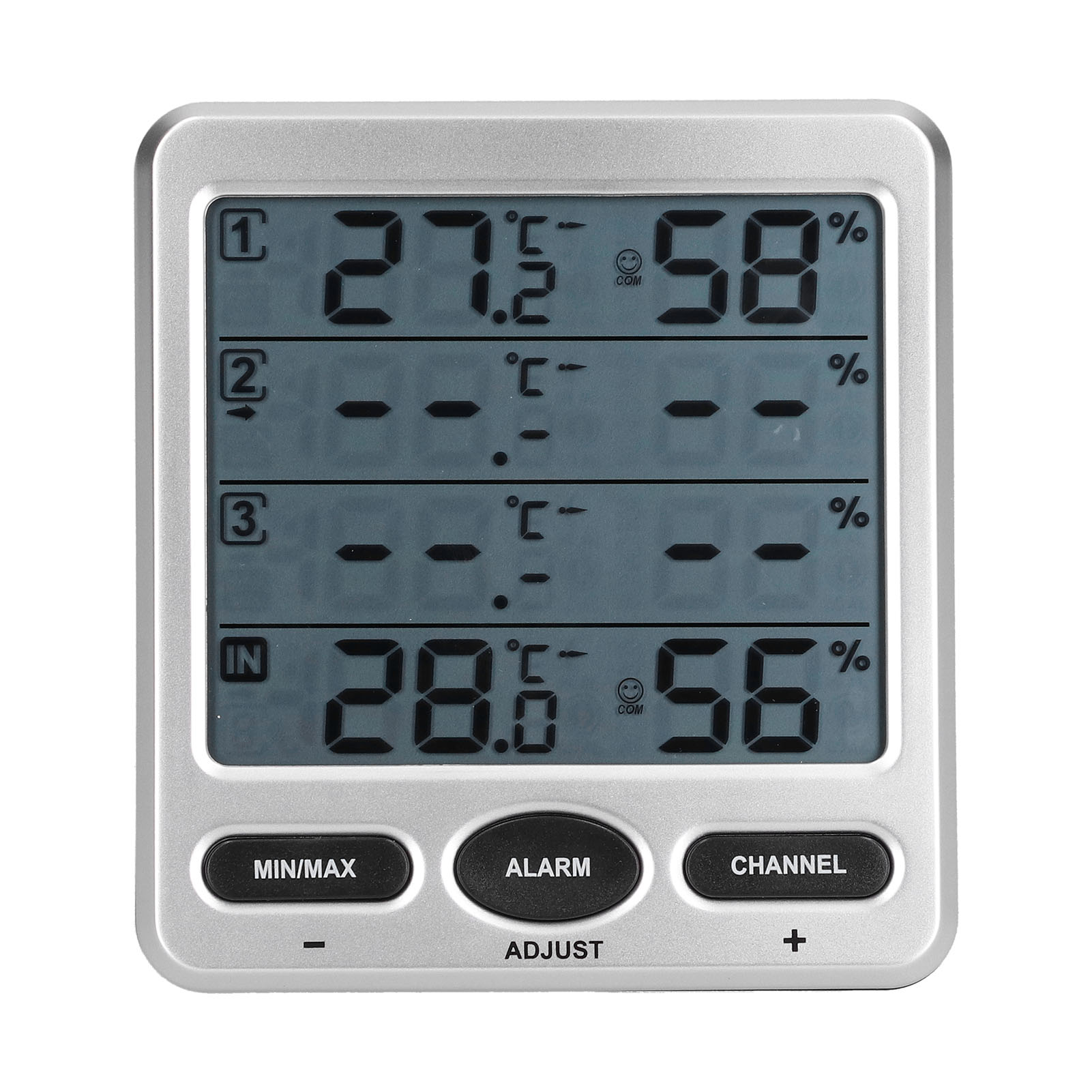 Tsws10 Lcd-digitalthermometer-hygrometer Mit 3 Fernsensoren