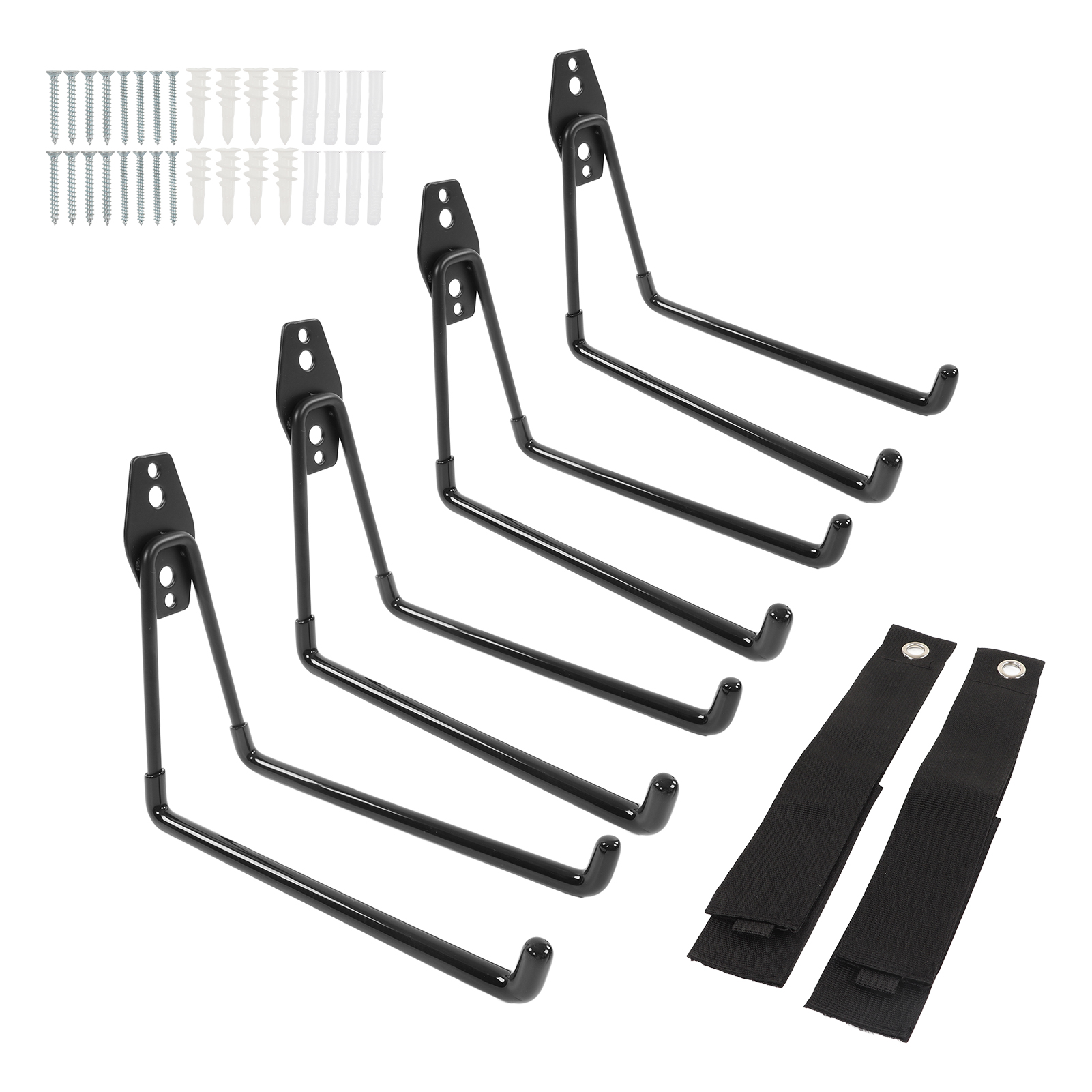 Set Mit 4 Garagenhaken Zur Wandmontage, Aufbewahrungsregal Mit 2 Verlängerungen.
