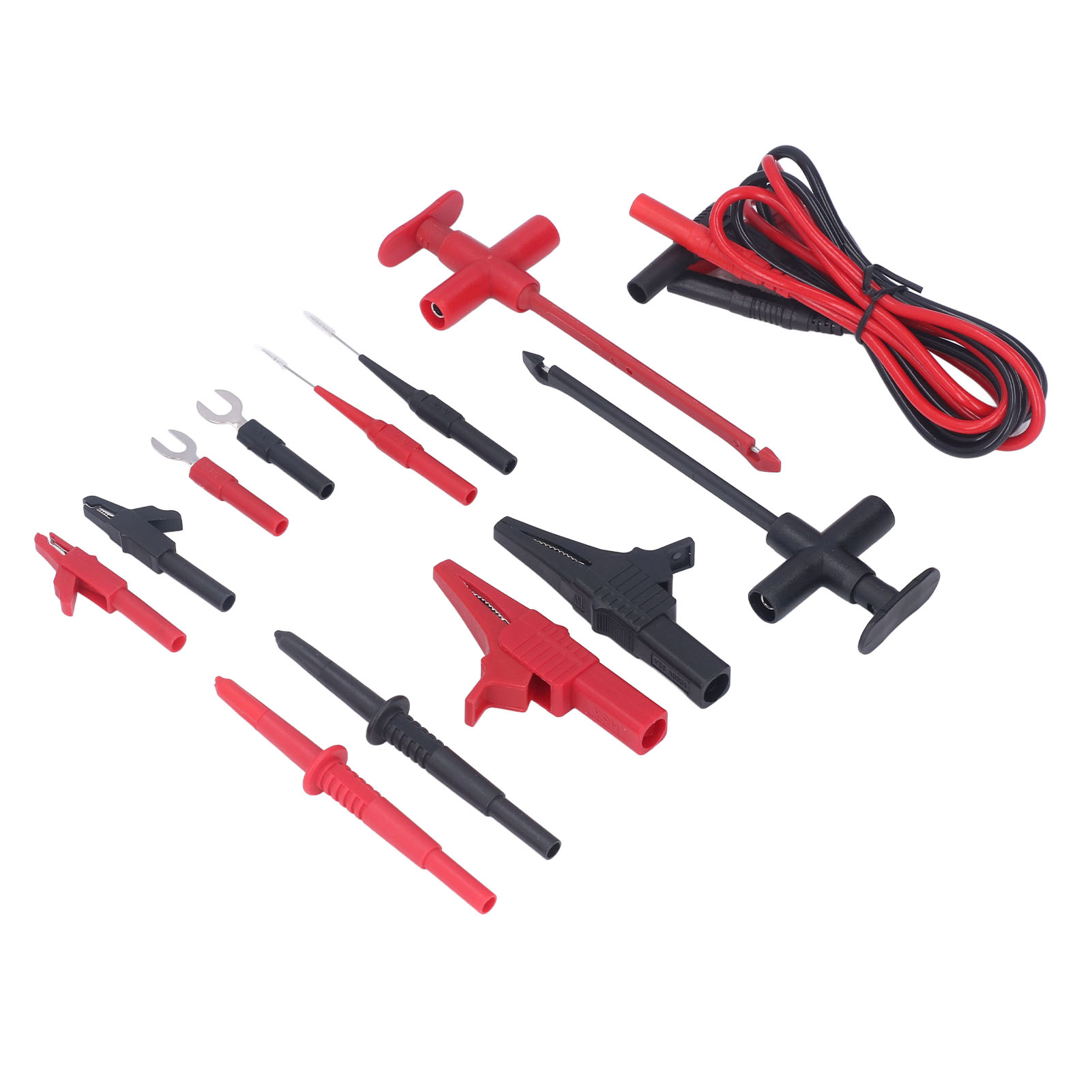 Messleitungssatz Für Multimeter, Aus Messing, Pvc, Pa, Mit Krokodilklemmen Und Bananensteckern, Für Die Industrie.