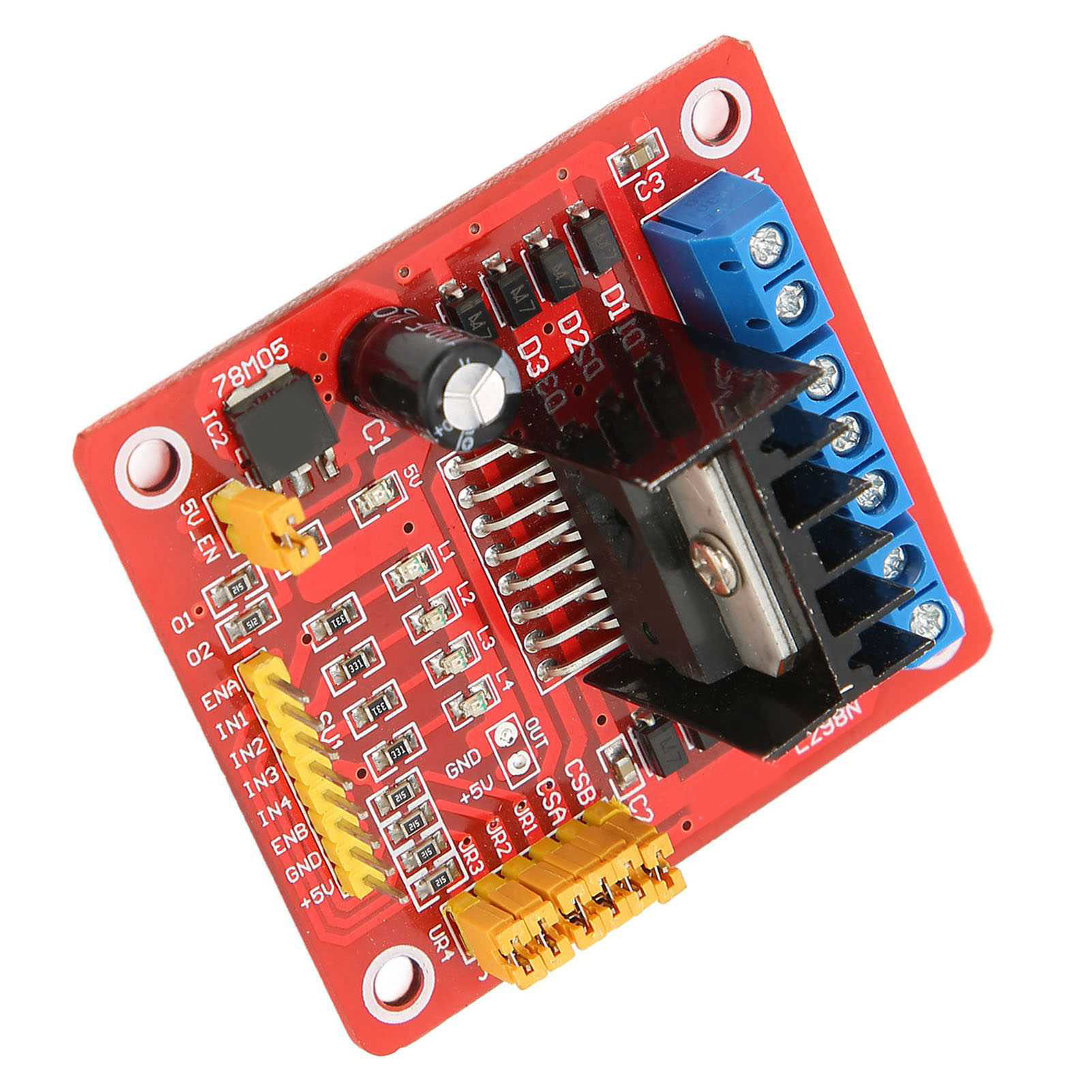 L298n Dual-h-brücken-dc-schrittmotor-steuermodul, Multifunktionale Motorsteuerplatine