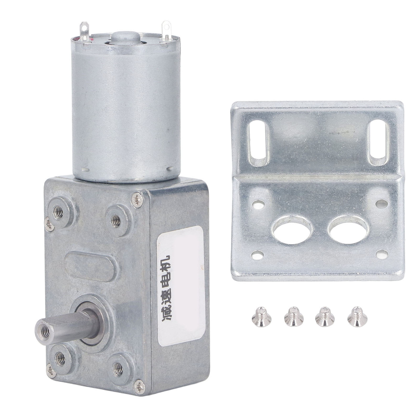 24-v-gleichstrom-getriebemotor, 12-mm-einwellenmotor, Drehmoment 4–25 Kg·cm, Selbsthemmend, Reversibel, Mit Maschinenfuß, 10 U/min