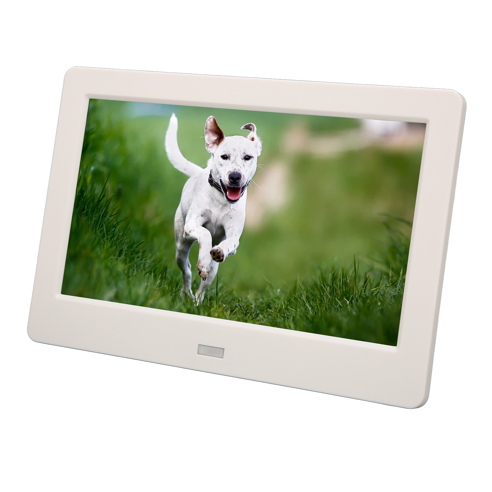 Digitaler 7-zoll-hd-fotorahmen Mit Uhr, Kalender, Mp3-musikwiedergabe, Fotowiedergabe, Zwei Bedienelementen, Elektronischem Fotoalbum Und 100–240-v-eu-stecker