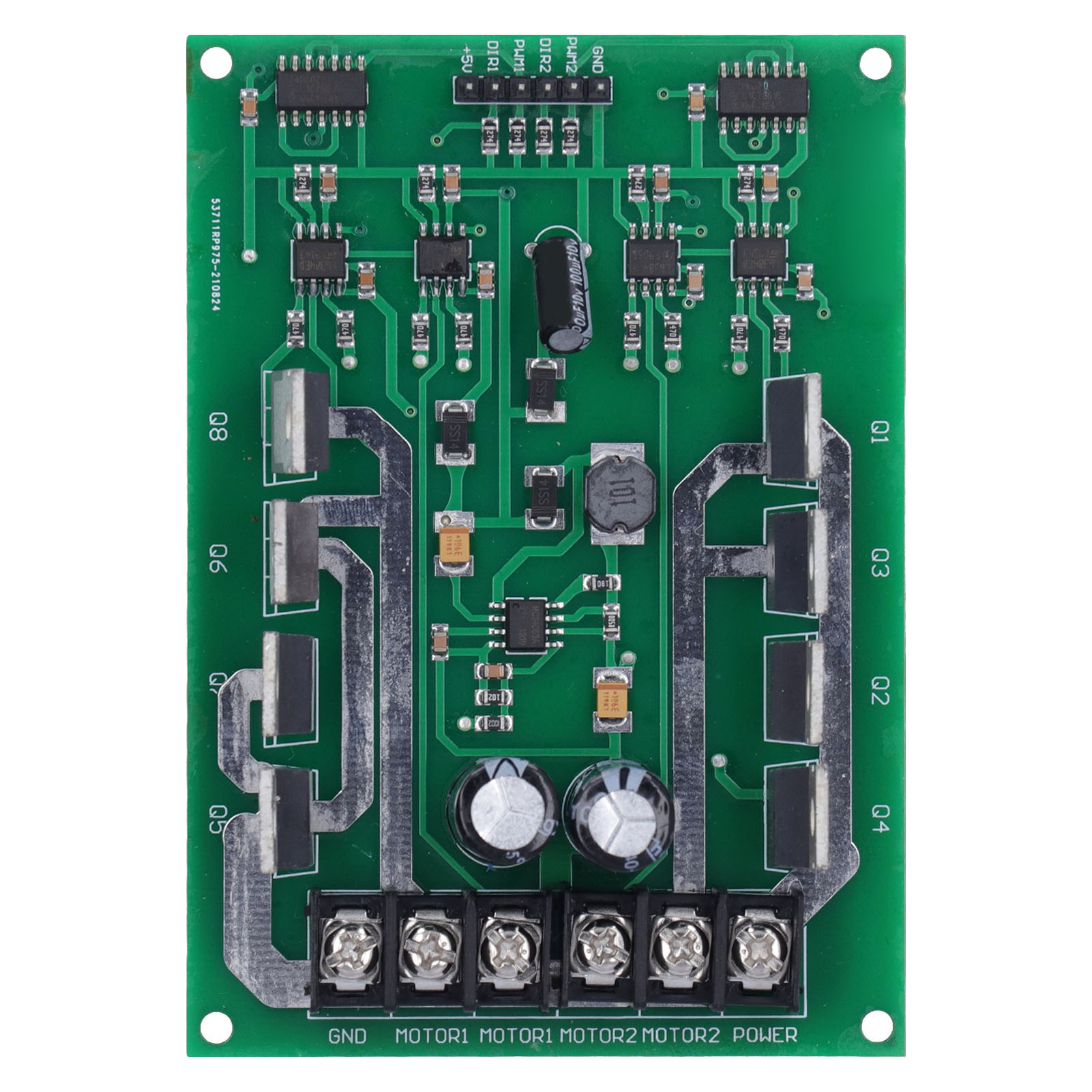 Doppelmotor-steuermodul, Hochleistungs-h-brücken-gleichstrommotor-steuerplatine Mit Bremsfunktion