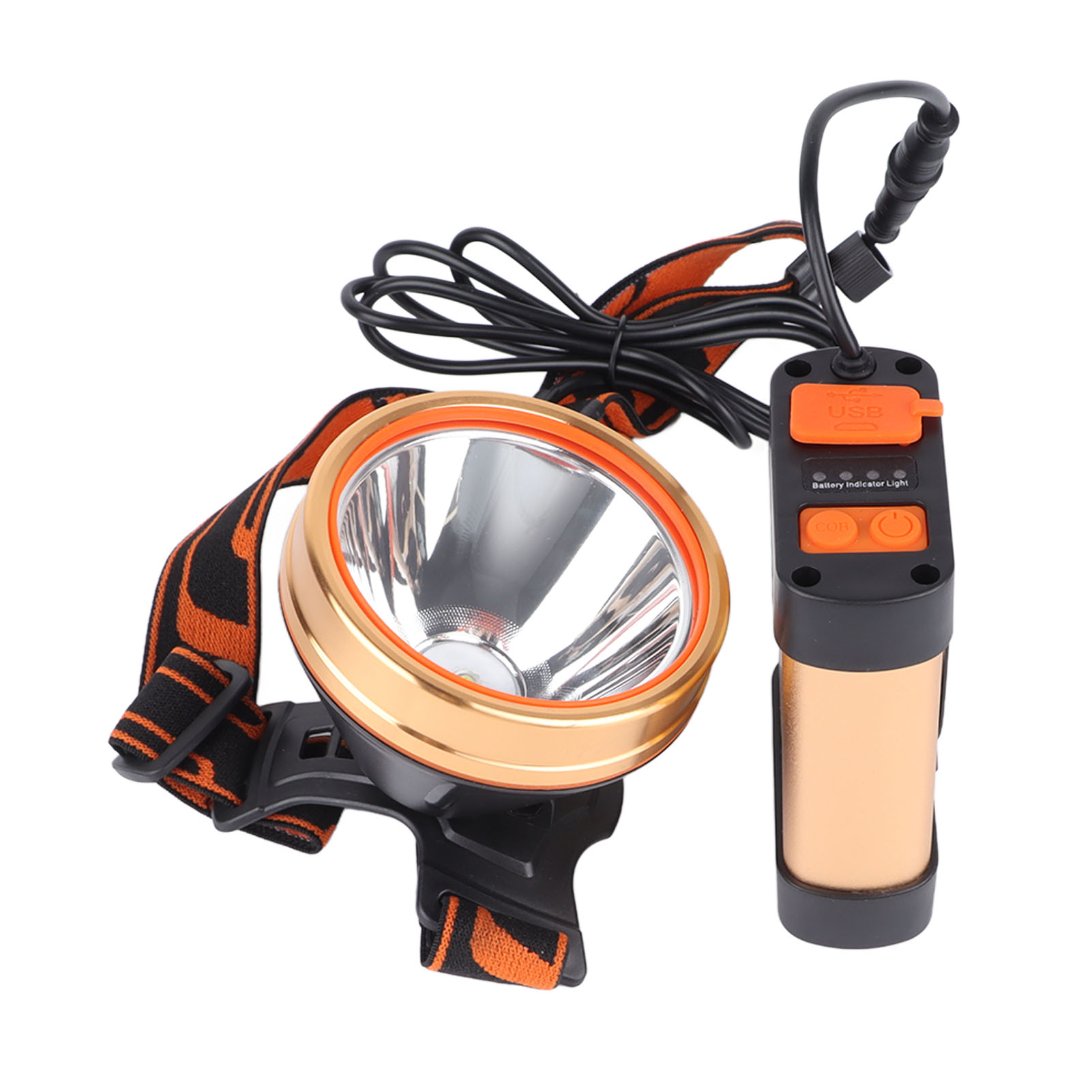 Ultrahelle Stirnlampe Mit 1800 Mah Lithium-akku, Wiederaufladbare Multifunktions-stirnlampe Für Outdoor-arbeiten