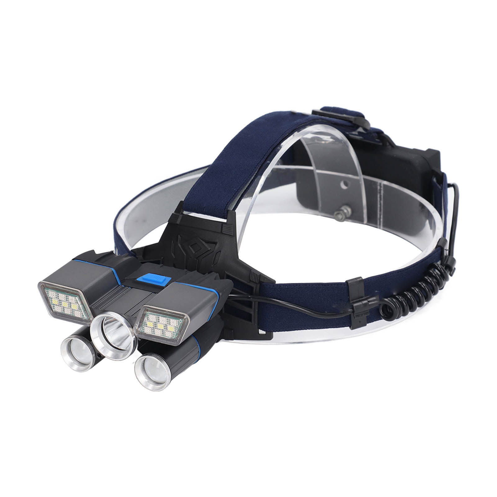 Wiederaufladbare Stirnlampe Mit 9 Helligkeitsstufen, L2-led, Großer Reichweite, Ipx4 Wasserdicht, Ideal Für Arbeiten Im Freien.
