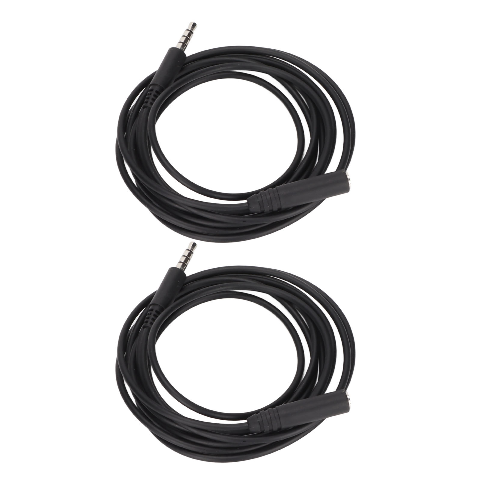 Set Mit 2 Kopfhörer-verlängerungskabeln, 3,5-mm-klinkenstecker (männlich/weiblich), Für Den Einsatz Zu Hause Oder Im Freien.