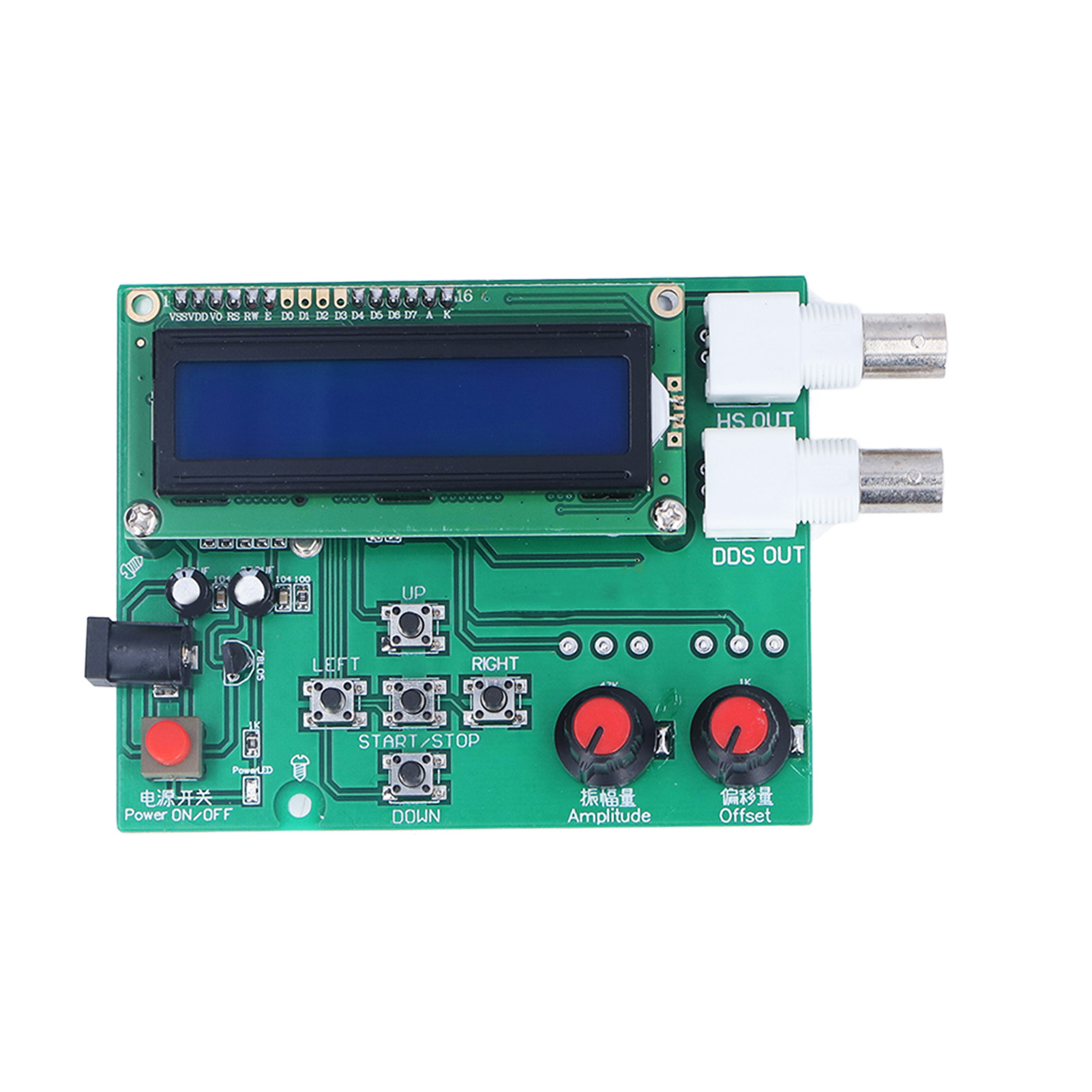 Dds-signalgeneratormodul (sinus-, Rechteck-, Sägezahn-, Dreiecksignal) – Bausatz 1-65534 Hz Dc 7–9 V