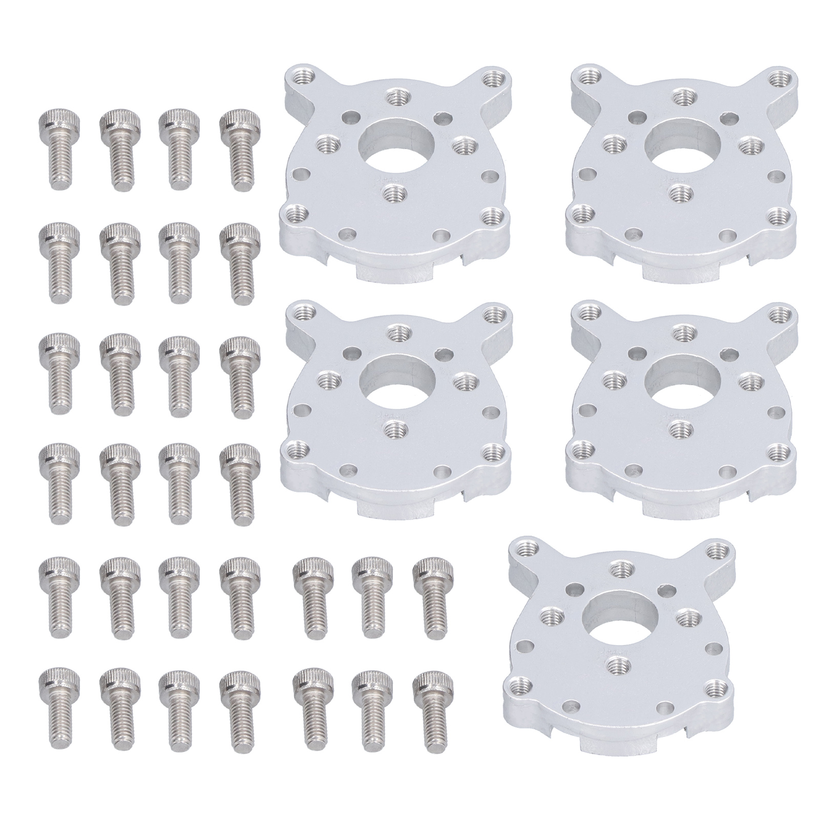 Set Aus 5 Robusten Und Langlebigen Getriebemotorhalterungen Aus Aluminiumlegierung Mit Befestigungsschrauben.