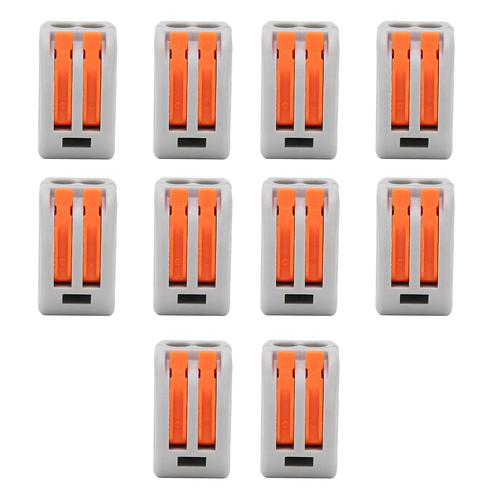 Packung Mit 10 Crimp-kabelschuhen Für Starre Und Flexible Kabel, Schnellverbinder Für Leiterdrähte, Pct212