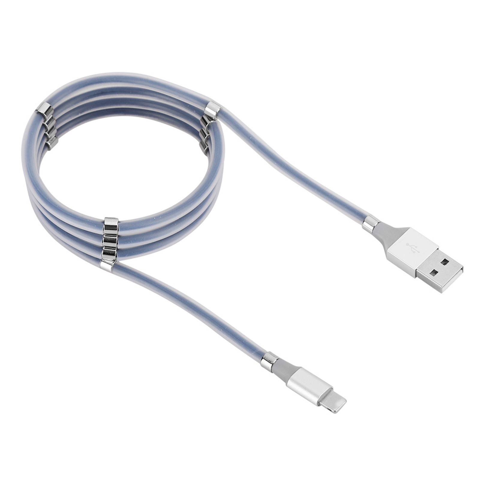 1 M Langes, Leichtes, Professionell Gefertigtes, Flexibles Tpe-magnet-schnellladekabel Für Ios